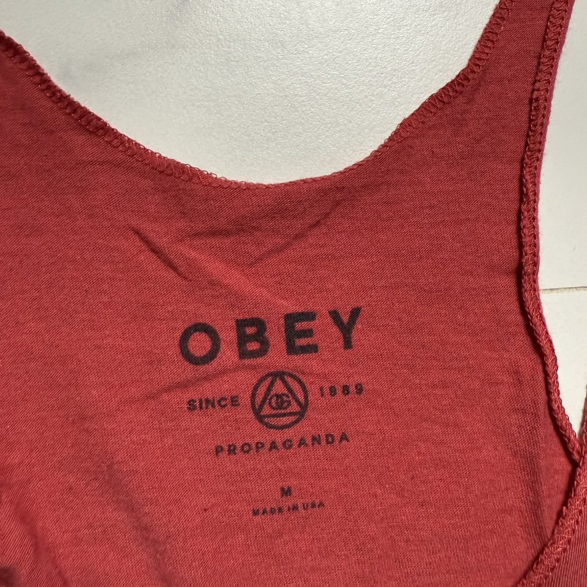Obey × Shepard Fairey Vintage Y2K OBEY Tank Top Size M / US 6-8 / IT 42-44 - 5 Thumbnail