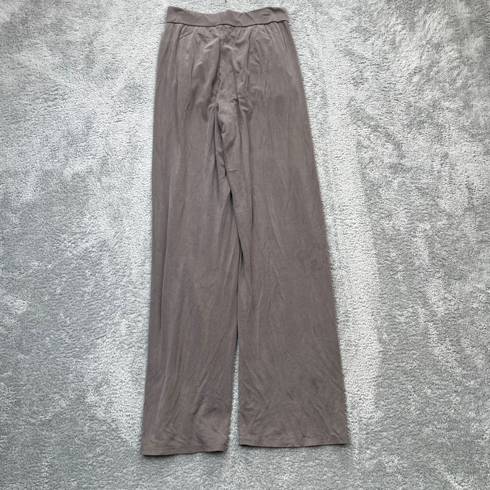 Eileen Fisher Eileen Fisher Pants Womens XS Brown Stretch Jersey Knit Straight Leg High Rise Pants Redo? Size XXS / US 00 / IT 34 - 4 Thumbnail