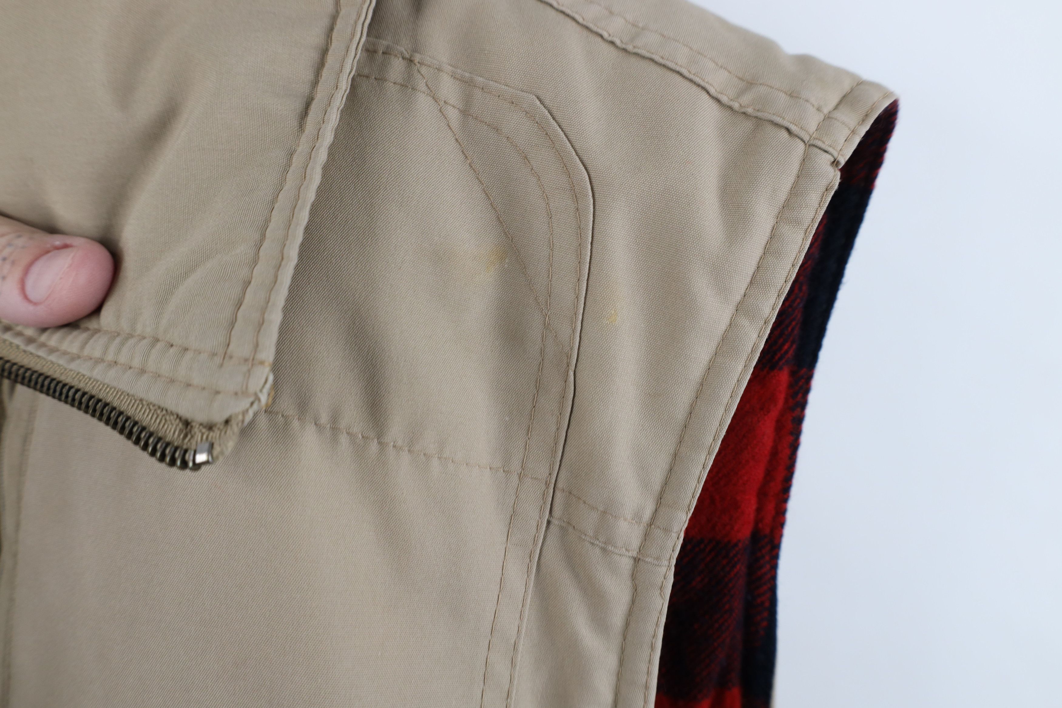 Vintage Vintage 70s Streetwear Lined Full Zip Puffer Vest Jacket Size US XL / EU 56 / 4 - 4 Thumbnail