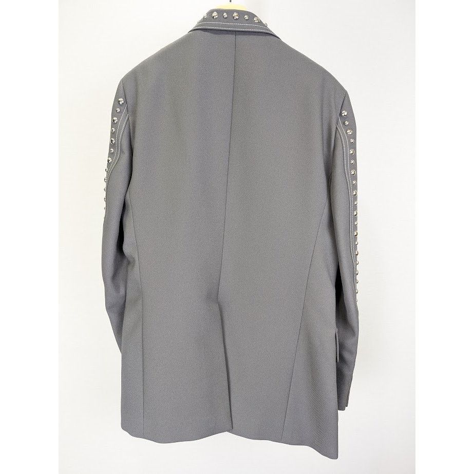 Gucci o1rshd1 Fluid Drill Palace Jacket in Steel Gray Size US L / EU 52-54 / 3 - 14 Thumbnail