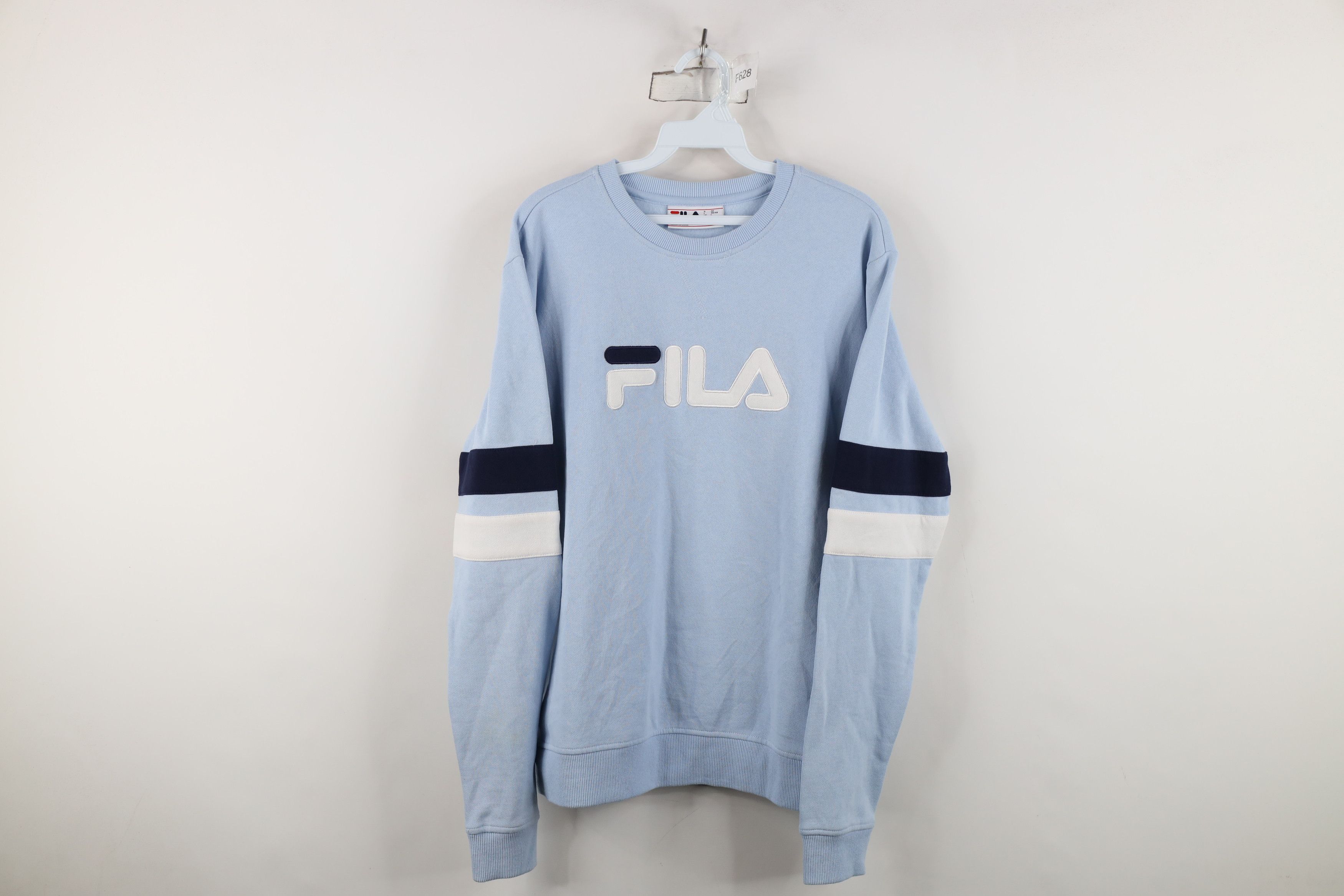 Vintage Y2K Fila Striped Color Block Crewneck Sweatshirt