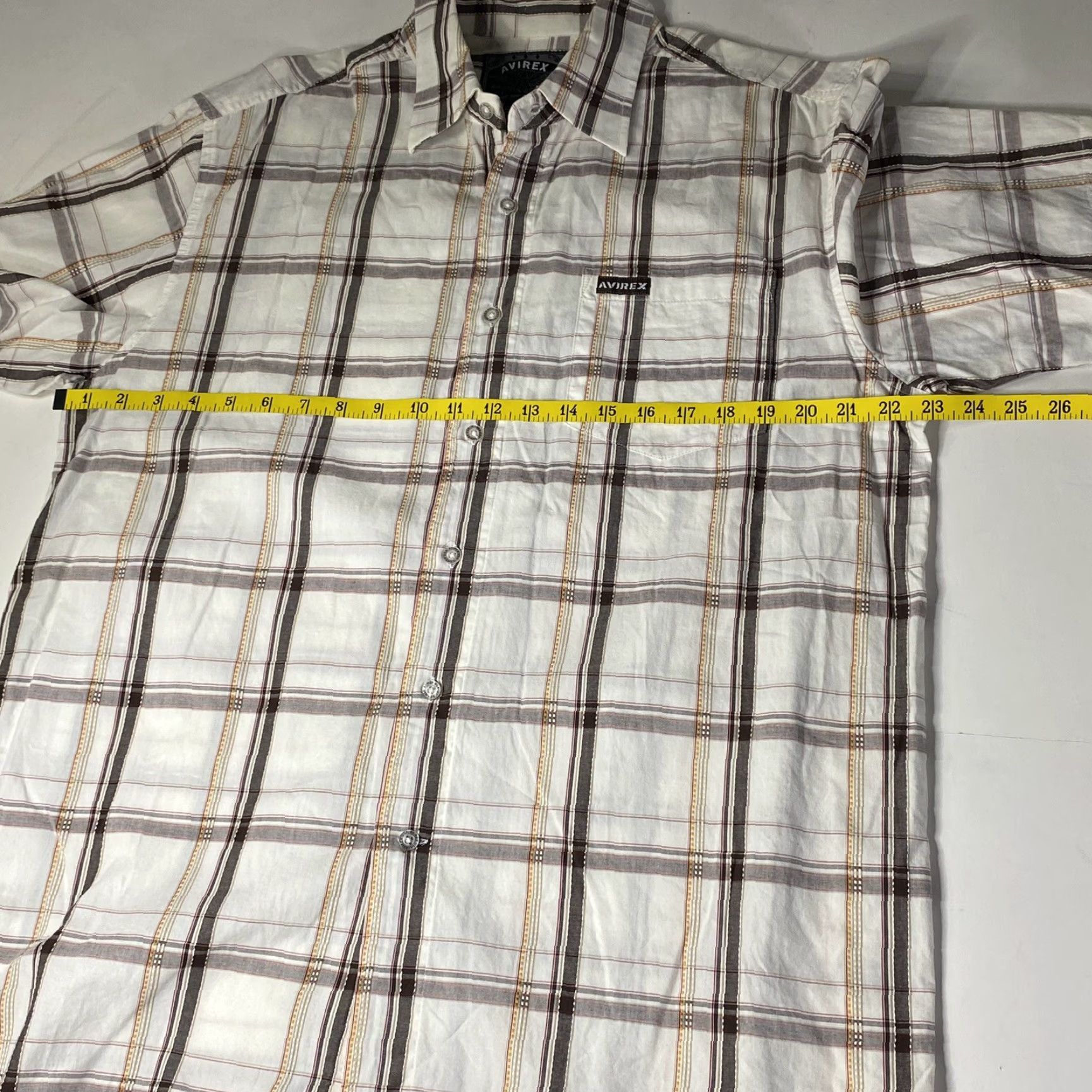 Avirex Avirex Shirt Mens Button Up Plaid Short Sleeve L Multicolor 90s Size US L / EU 52-54 / 3 - 4 Thumbnail