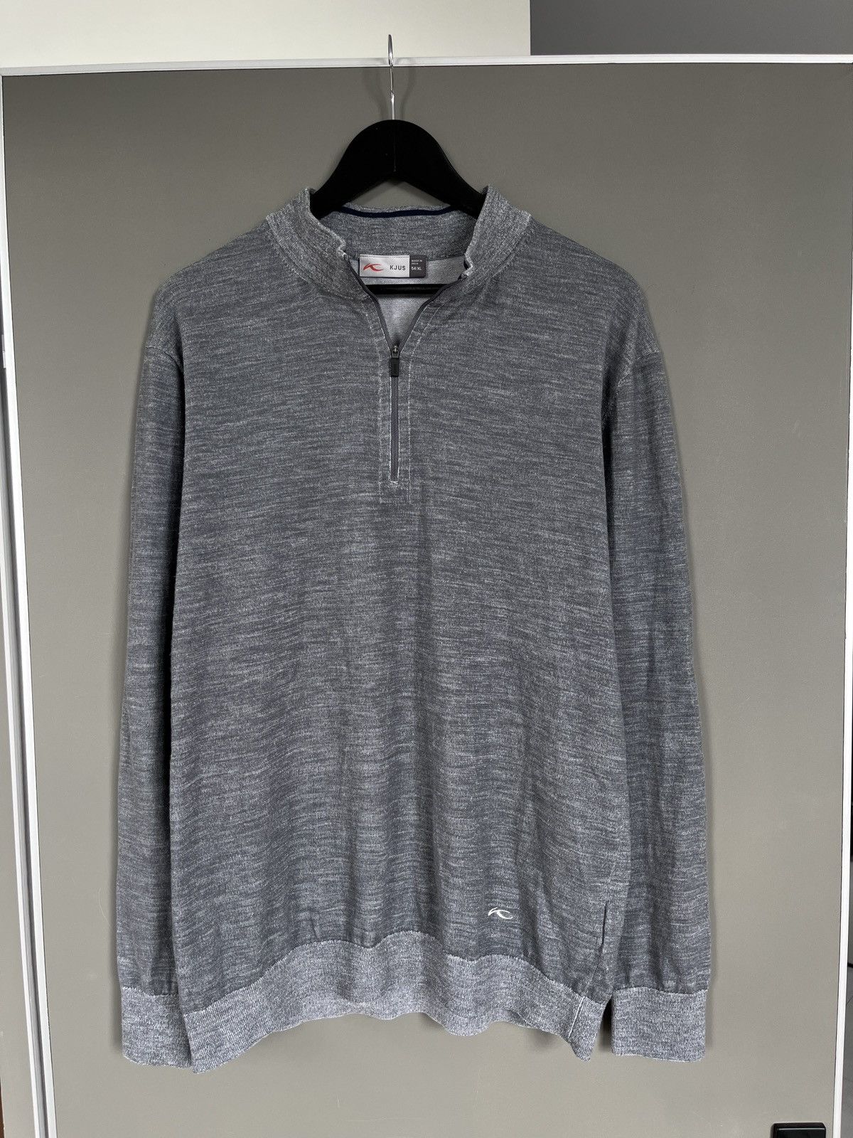 KJUS Kjus Melange Gray Wool Half-Zip Thermo Sweater Size US XL / EU 56 / 4 - 1 Thumbnail