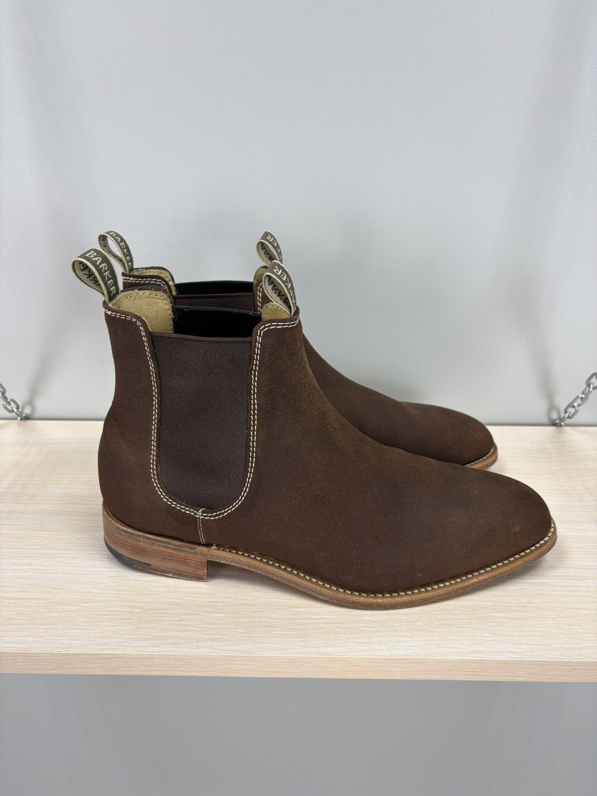 Barker Mens shoes Barker England Size 8 Color Brown Size US 8 / EU 41 - 5 Thumbnail
