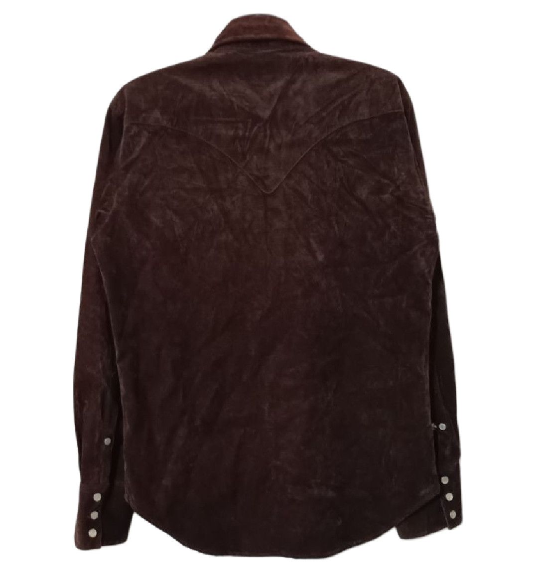 Tornado Mart 🇯🇵Five Pocket Mitsumine Shiny Leather Velour Shirts Size US M / EU 48-50 / 2 - 2 Thumbnail