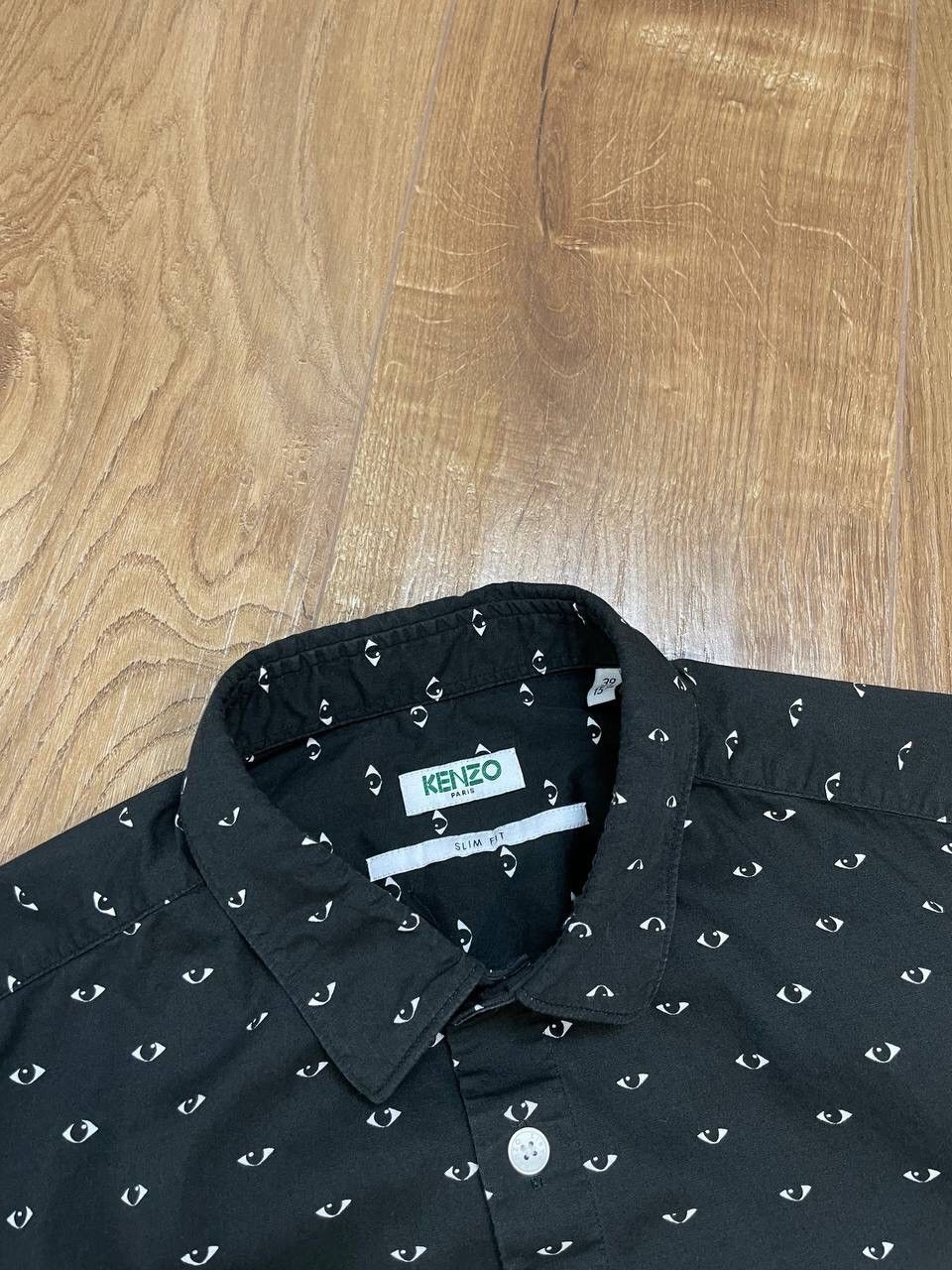 Kenzo × Vintage Vintage Kenzo Y2K Black Monogram Eye Multilogo Shirt Tee Size US S / EU 44-46 / 1 - 7 Thumbnail
