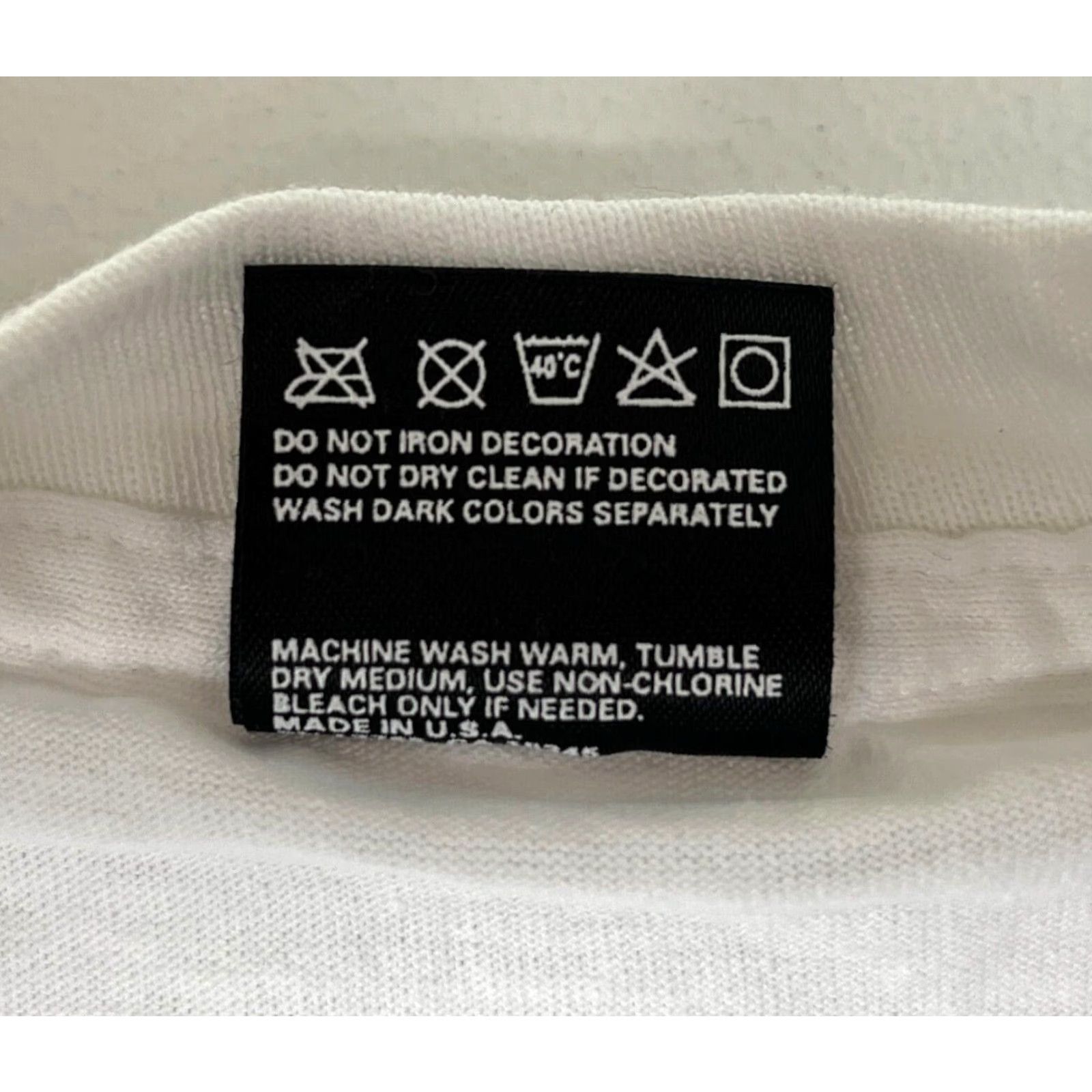 Fruit Of The Loom VINTAGE Grateful Dead T-Shirt Unisex Adults Short Sleeve Crew Neck White Cotton Poly Blend Sz L 90s Size US L / EU 52-54 / 3 - 6 Thumbnail