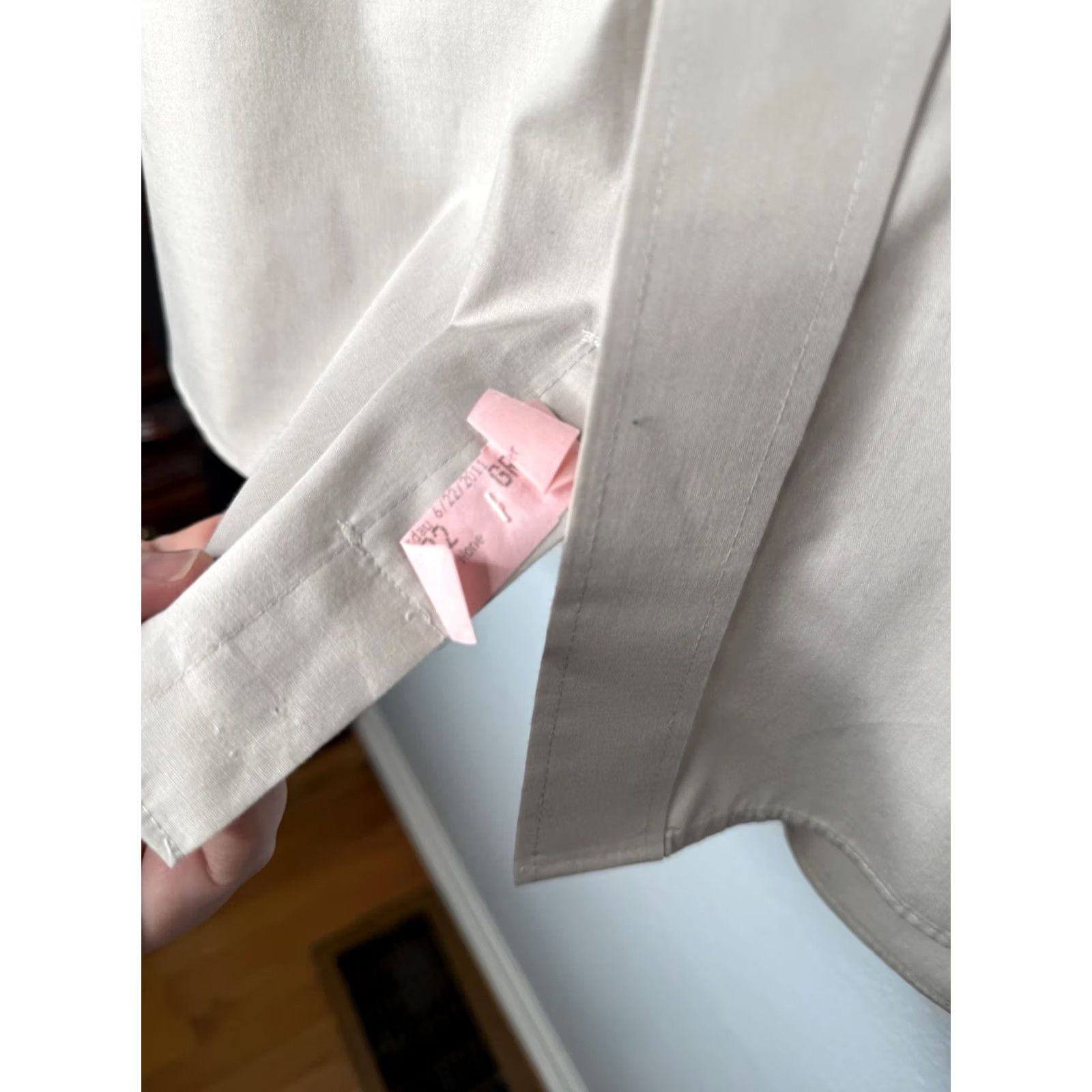 Yves Saint Laurent Yves Saint Laurent Shirt Mens 2XL Beige Button Front Long Sleeve Size Dry Cleaned Size US XXL / EU 58 / 5 - 4 Thumbnail