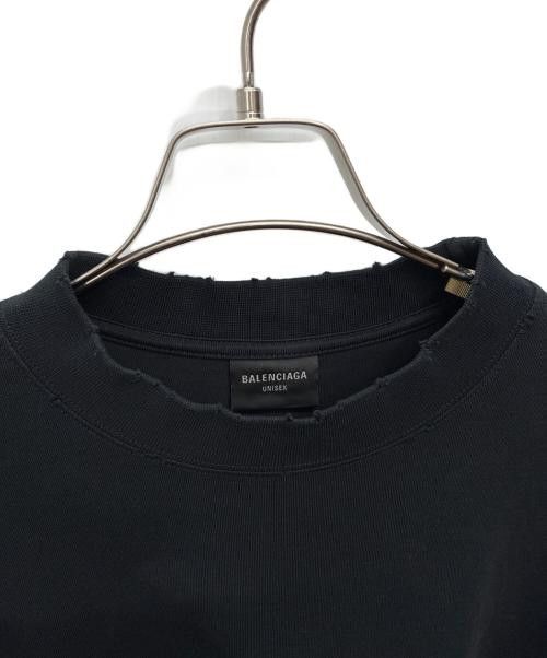 Balenciaga o1bcso1str1125 Stencil Medium Fit Long Sleeve T-Shirt Black Size US L / EU 52-54 / 3 - 2 Thumbnail