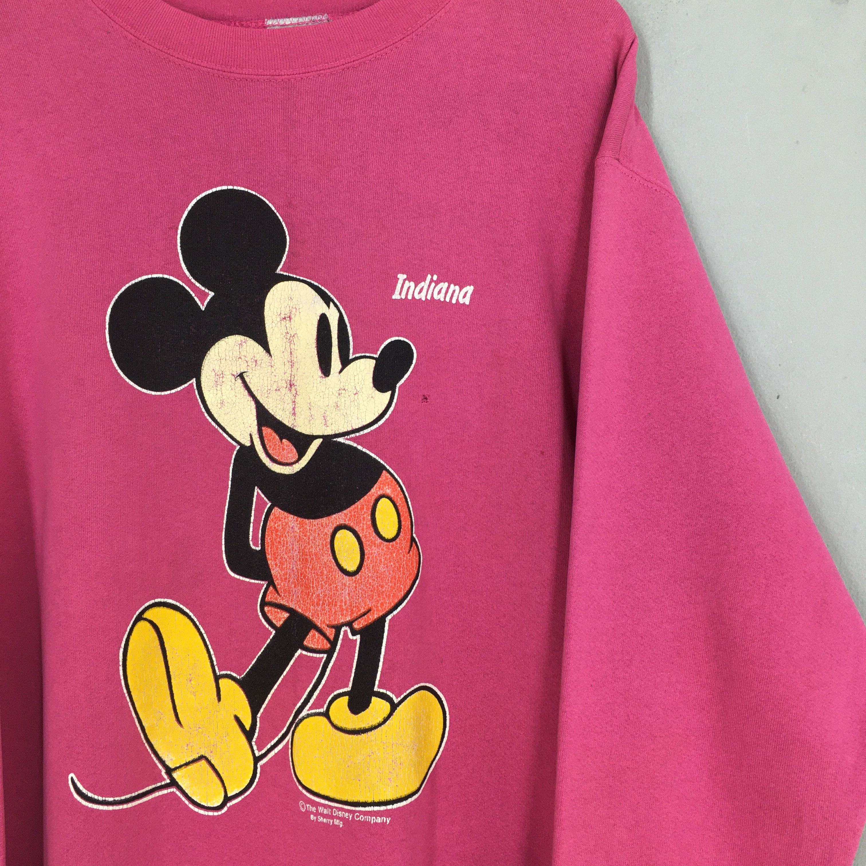 Disney × Vintage Vintage 90s Mickey Mouse Indiana Sweatshirts Large Size US L / EU 52-54 / 3 - 2 Thumbnail