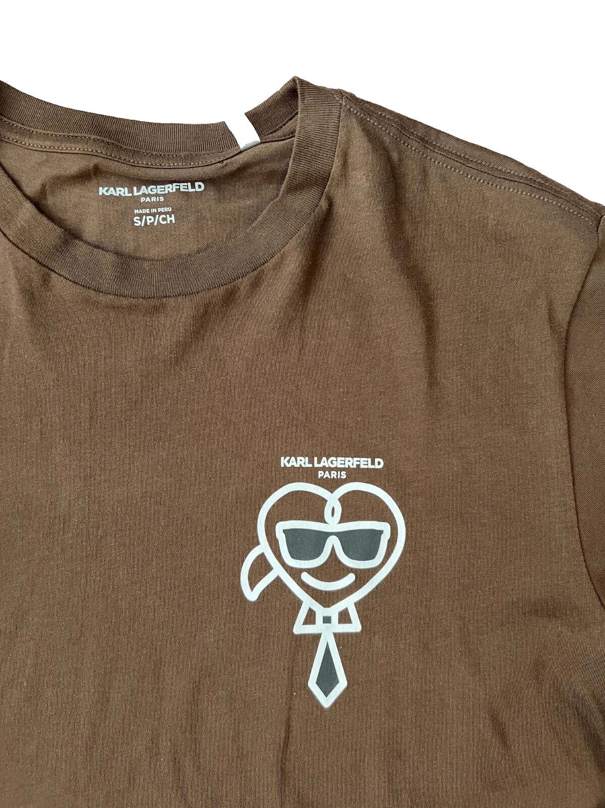Karl Lagerfeld Karl Lagerfeld Paris Outline Heart T-Shirt Brown ( S ) Size US S / EU 44-46 / 1 - 3 Thumbnail
