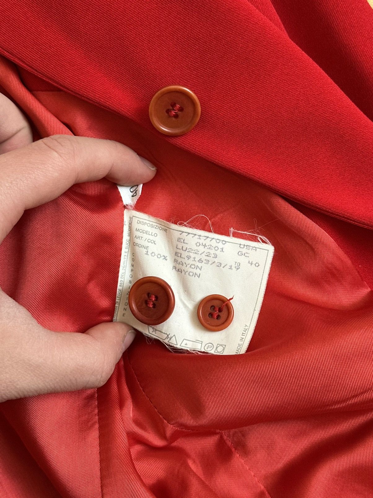 Helmut Lang Helmut Lang 1990s Runway Rare Archive Red Classic Blazer Size M / US 6-8 / IT 42-44 - 13 Thumbnail