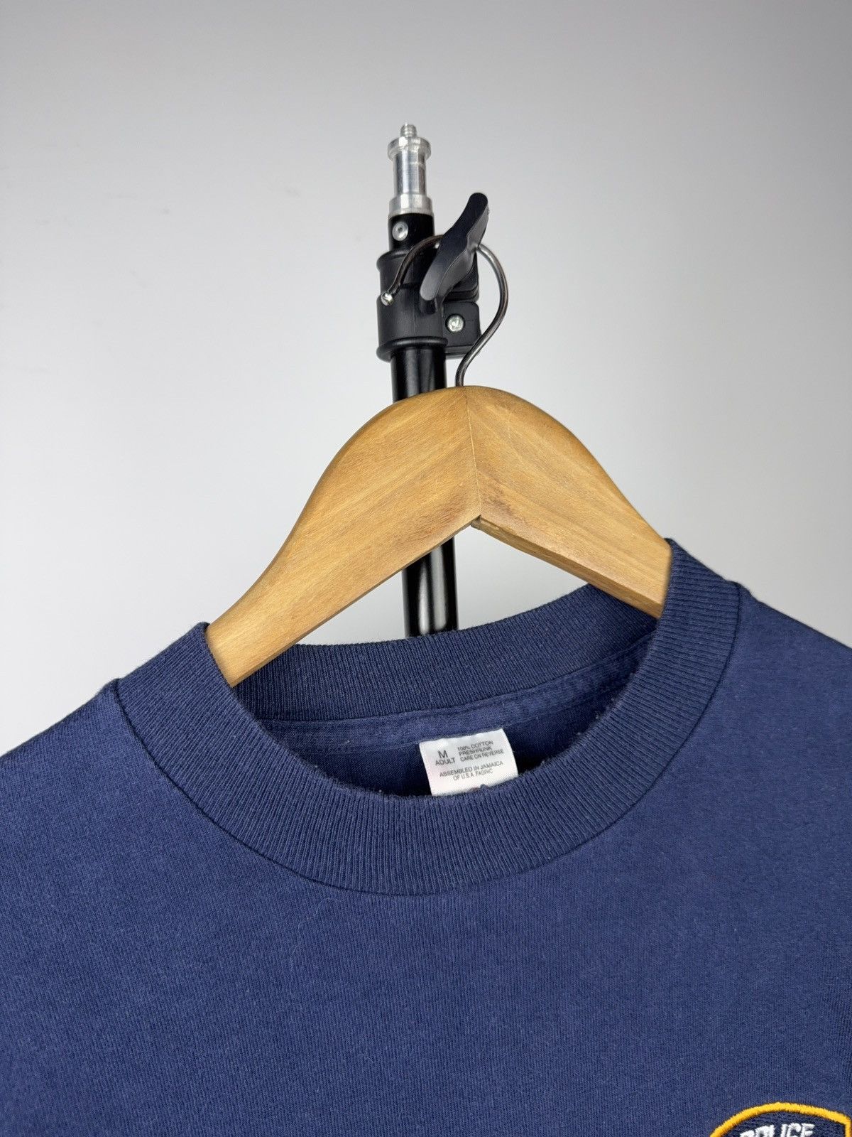 Vintage 90s Retro NYPD Embroidered Police Department Vintage T-Shirt Size US M / EU 48-50 / 2 - 6 Thumbnail