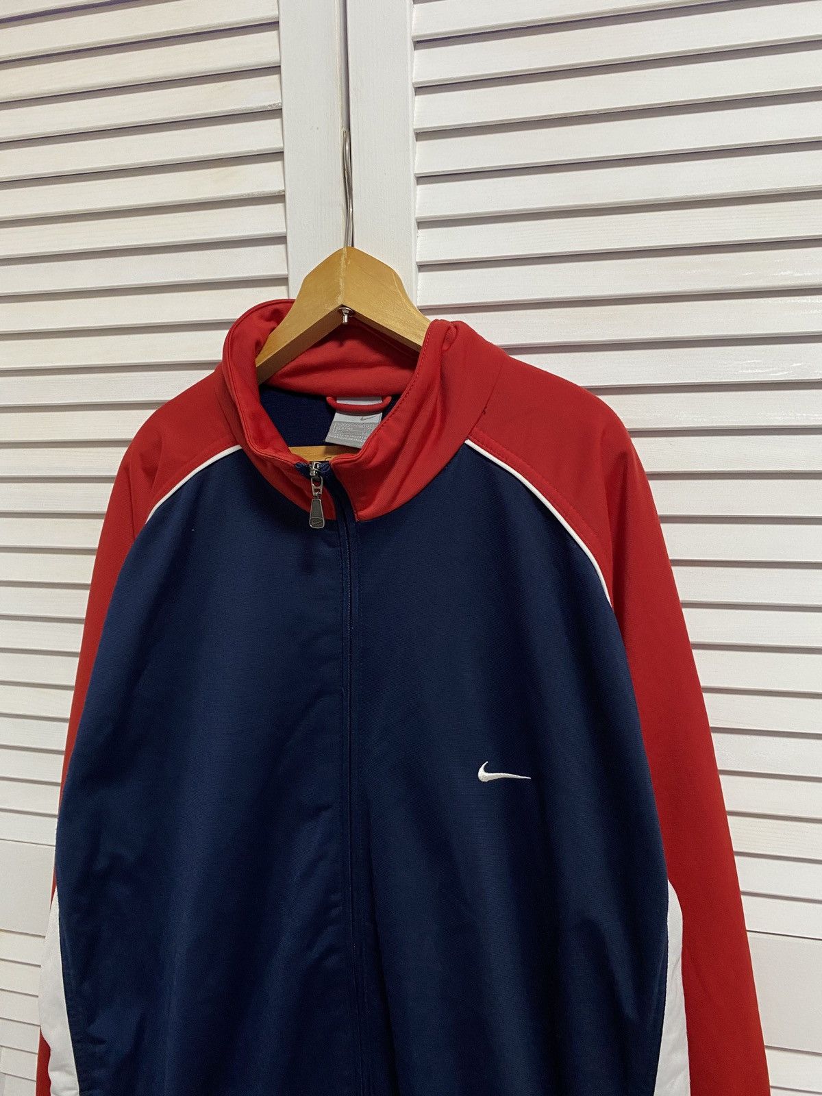 Nike × Vintage ❣️ Vintage Zip Up Sweater Sweatshirt NIKE Swoosh Logo Size US XXL / EU 58 / 5 - 3 Thumbnail