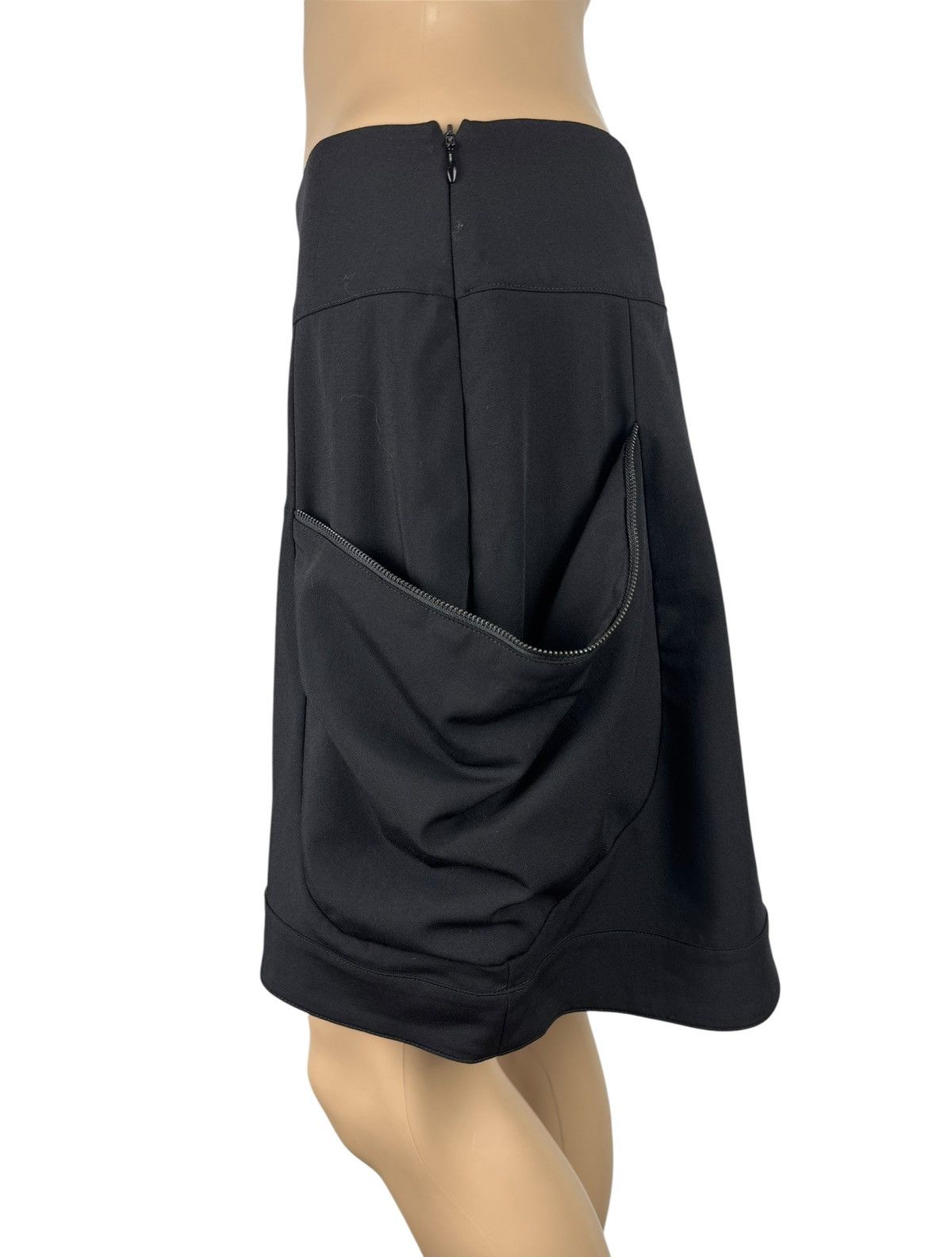 Sarah Pacini Sarah Pacini Wool Mini Skirt Draped Avant Garde size 0 Size 26" / US 2 / IT 38 - 5 Thumbnail