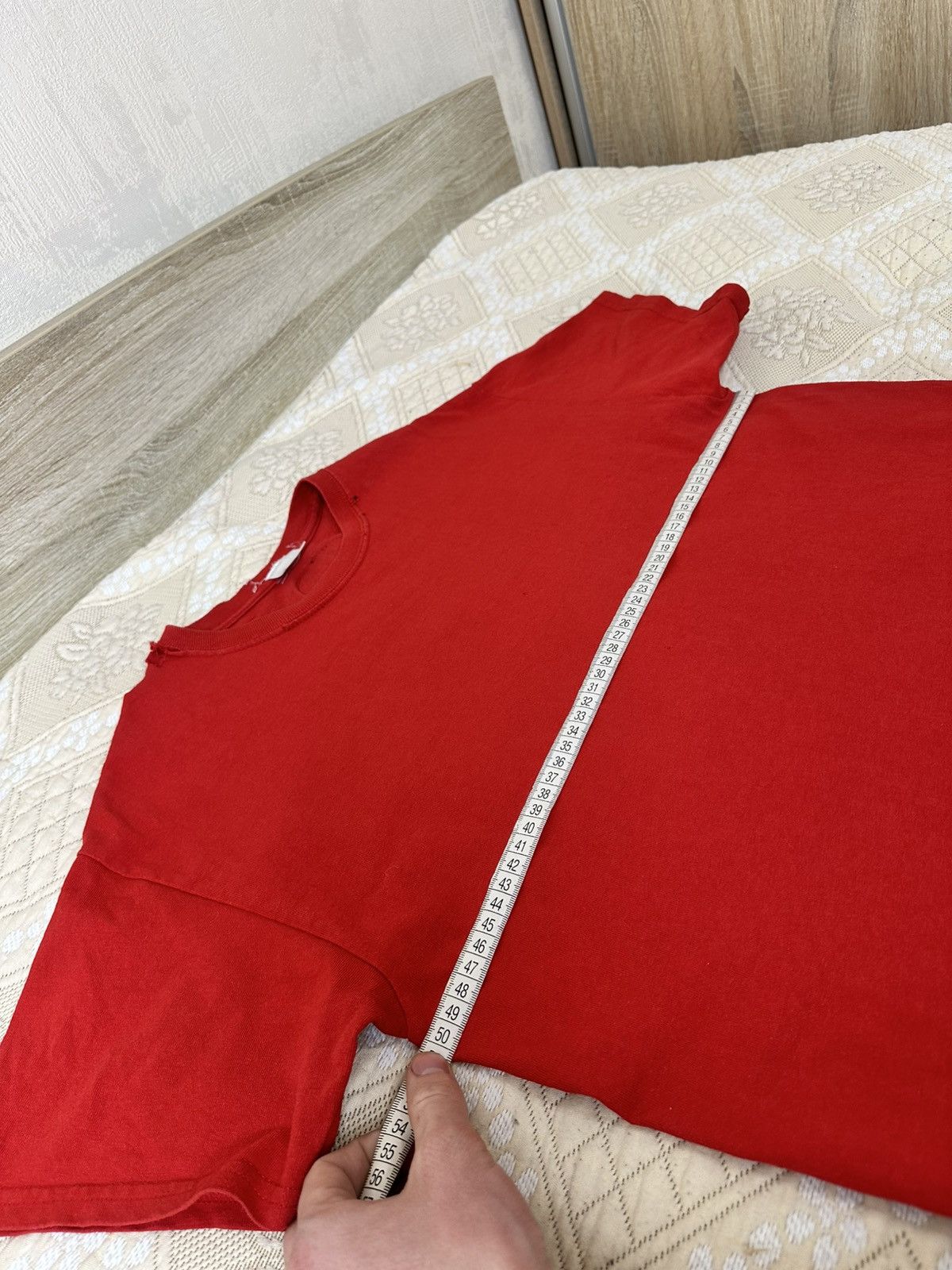 Trapstar London 🔥 Trapstar Big Logo Red Distressed T Shirt Streetwear USA Size US M / EU 48-50 / 2 - 9 Thumbnail