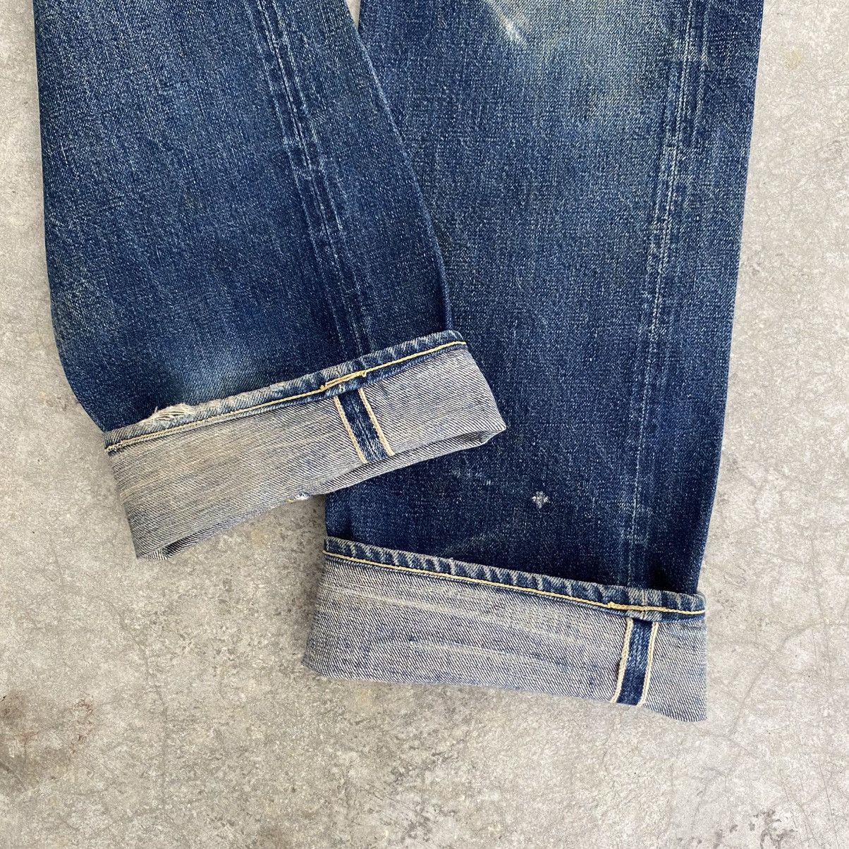 Denime Vintage 90’s Denime Japan Faded Blue Selvedge Jeans Size US 29 - 2 Thumbnail
