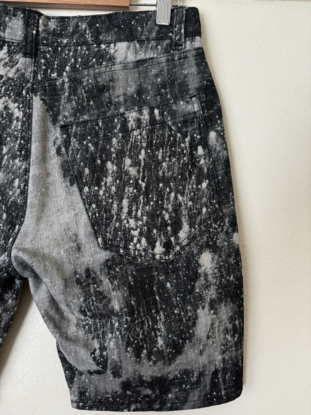 Raf Simons × Sterling Ruby Raf Simons / Sterling Ruby SS10 Hand Bleached Denim Shorts Size US 28 / EU 44 - 3 Thumbnail