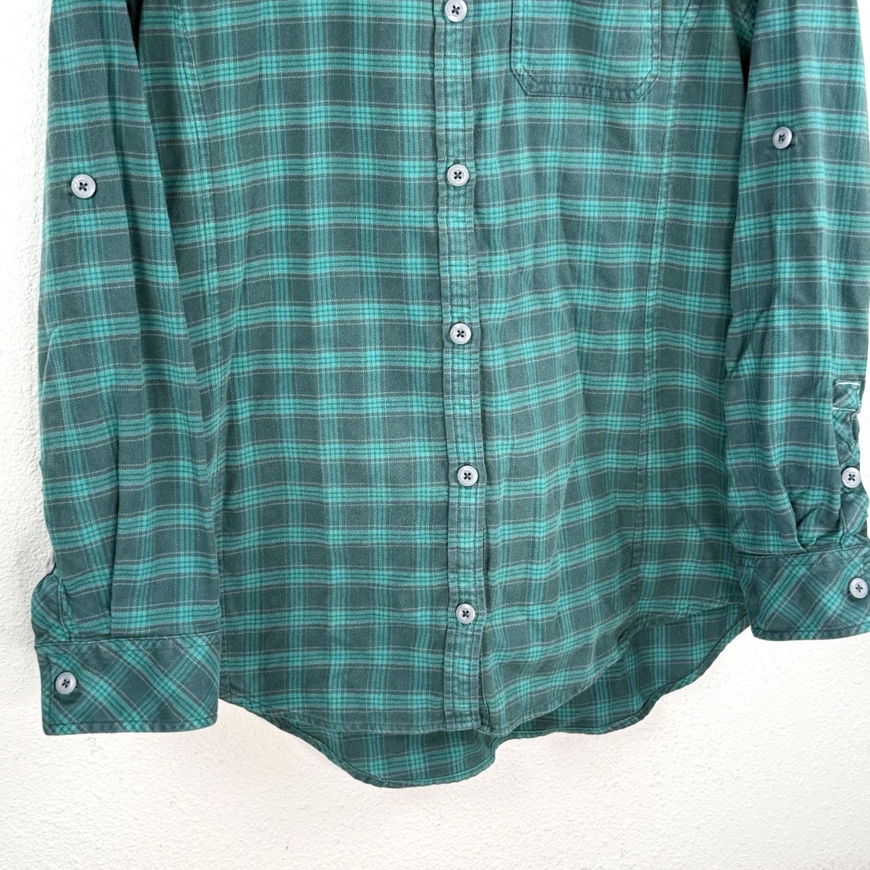 Vintage Stio Shirt Womens L Green Plaid Long Sleeve Button-Up Casual Outdoor Hiking Vintage: No Size L / US 10 / IT 46 - 3 Thumbnail