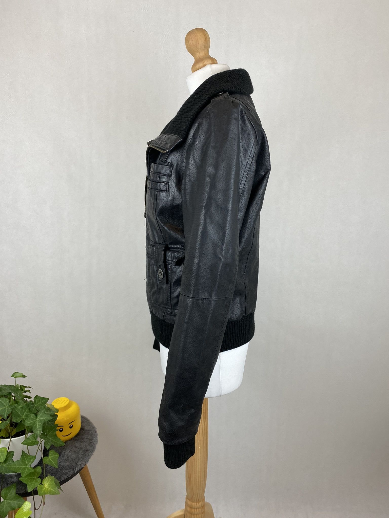 Genuine Leather × Vintage real leather jacket vintage vera pelle big collar Size L / US 10 / IT 46 - 8 Thumbnail