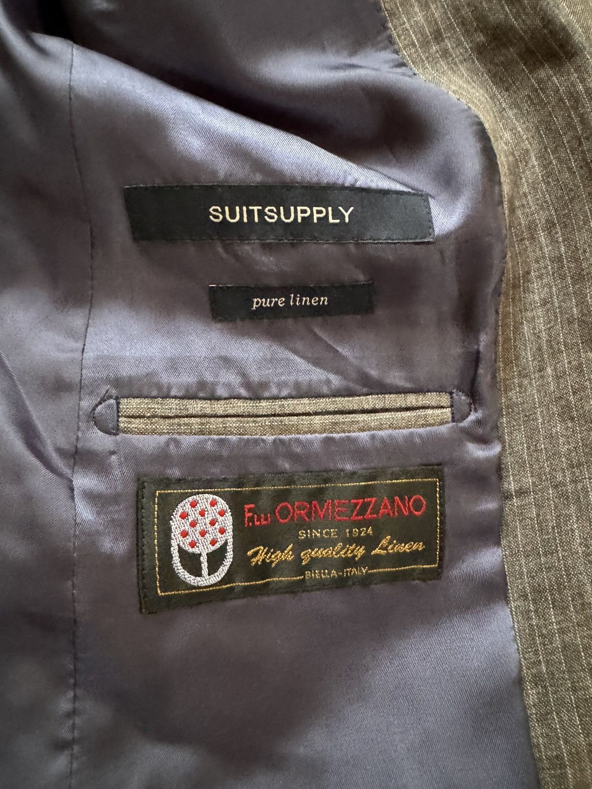 Suitsupply SUITSUPPLY Pure Woven in Italy Linen Jacket Size 36R - 7 Thumbnail