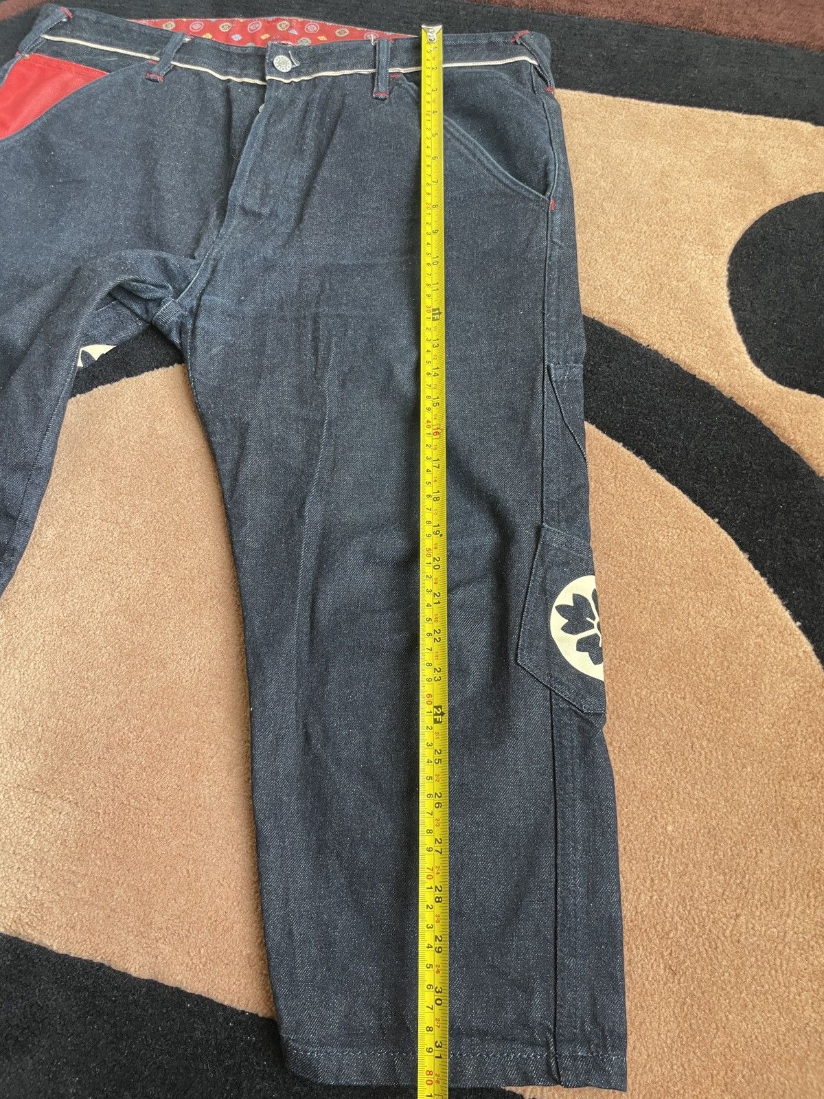Evisu × Japanese Brand × Vintage evisu multi- pocket style denim jeans size：36 Size US 36 / EU 52 - 13 Thumbnail