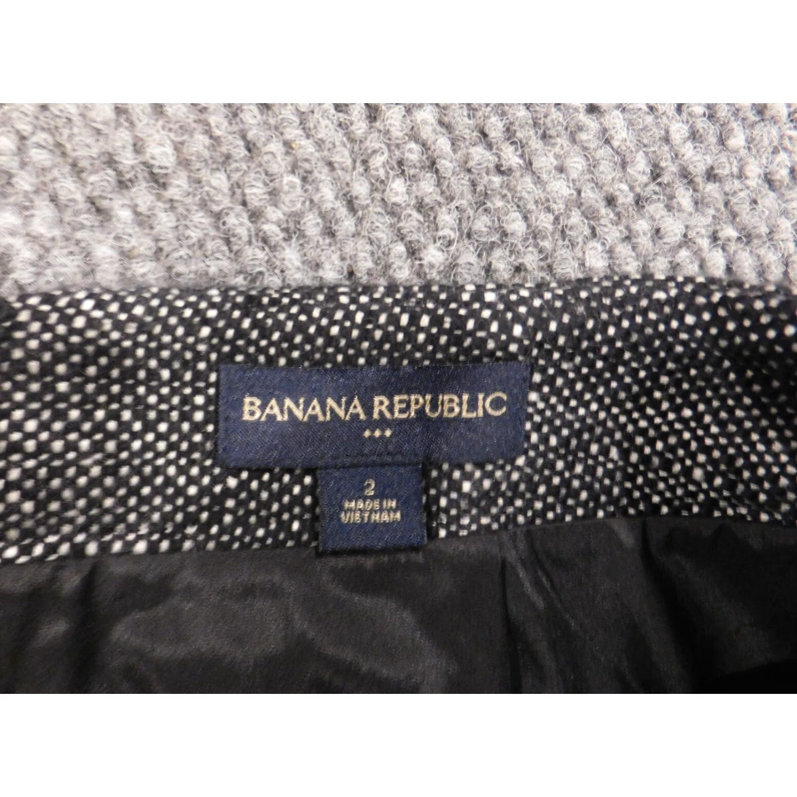 Banana Republic Banana Republic Skirt Womens 2 Gray A-Line Knee Length Zip Zipper Lined Casual Size 26" / US 2 / IT 38 - 6 Thumbnail