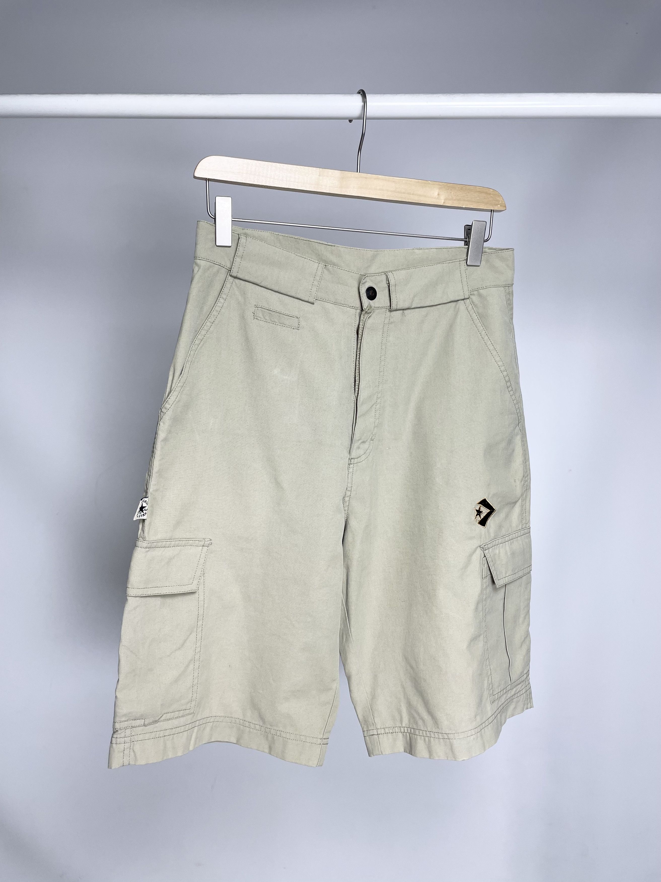 Converse Converse All Stars Vintage Beige Y2k Cargo Trail Shorts Size US 30 / EU 46 - 1 Thumbnail