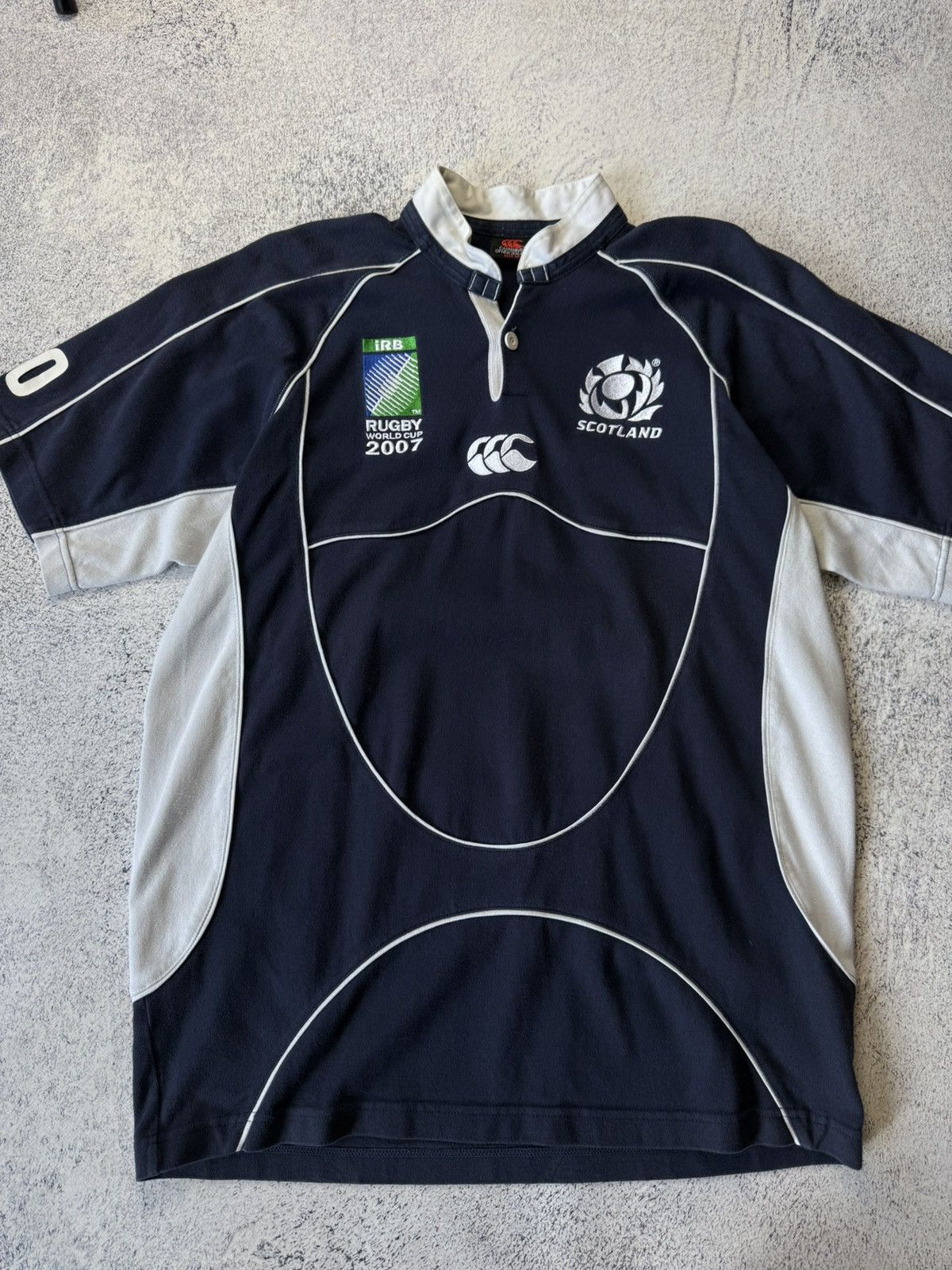 Pringle Of Scotland Scotland Rugby Jersey vintage world cup 2007 Canterbury #30 Size US M / EU 48-50 / 2 - 5 Thumbnail