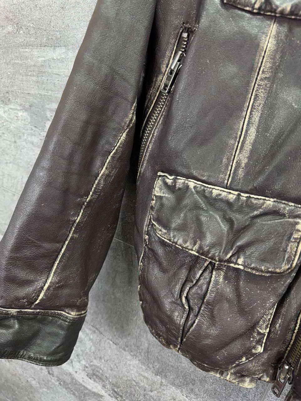 Superdry Crazy True Cycle Rider Baker Superdry Brad Leather Jacket Size US M / EU 48-50 / 2 - 8 Thumbnail