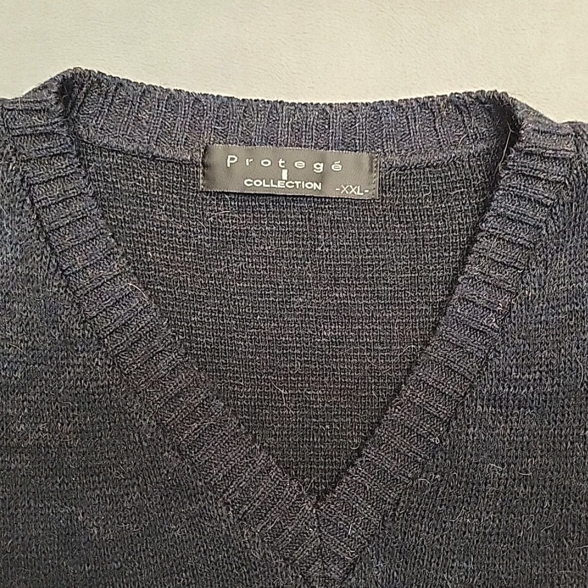 Vintage VINTAGE Protege Sweater Vest Mens 2XL Blue Alpaca Wool Blend V-Neck Pullover Classic Knit Vest Crewneck? Size US XXL / EU 58 / 5 - 2 Thumbnail