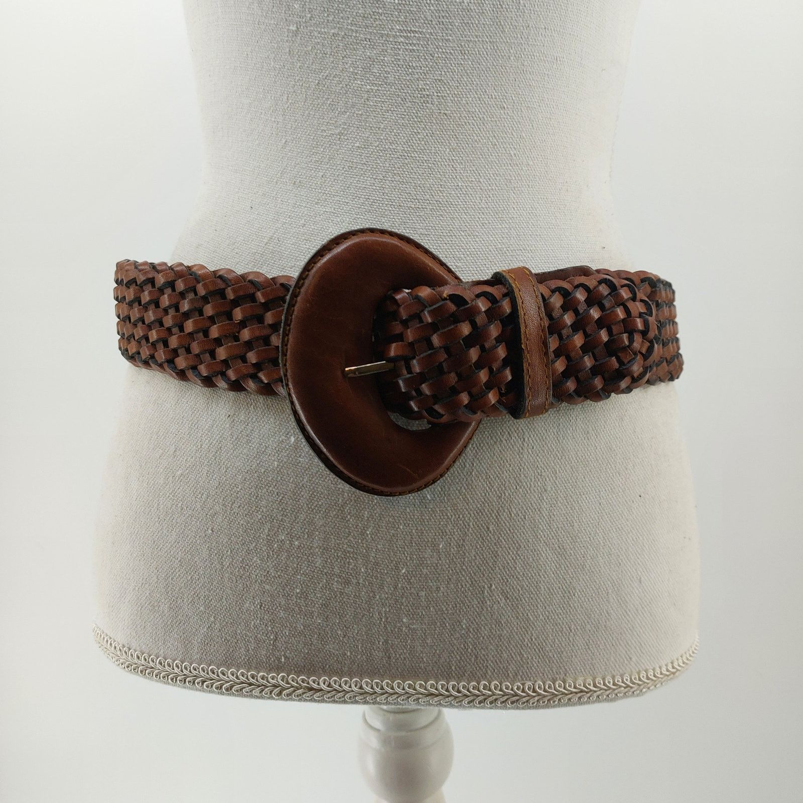 Other Women's Boho Braided Brown Leather Belt Sz S/M Size ONE SIZE - 1 Thumbnail