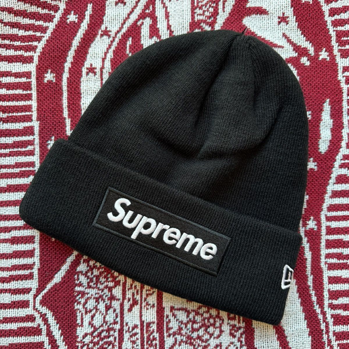 New Era × Supreme Supreme New Era Bones Box Logo Hat Black 7