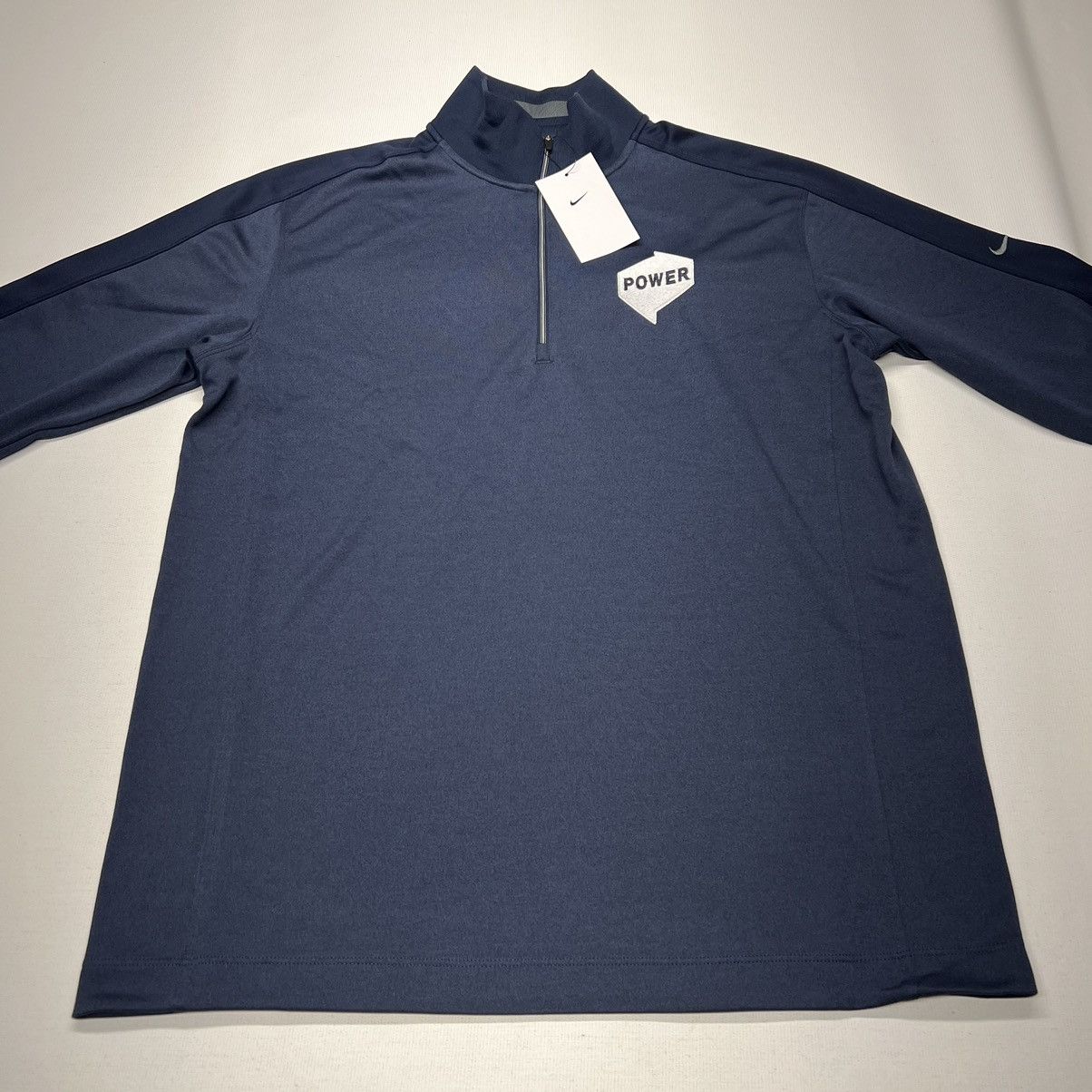 Nike NEW Nike Golf 1/4-Zip Blue Pullover Long Sleeve Cover Up Size US M / EU 48-50 / 2 - 2 Thumbnail