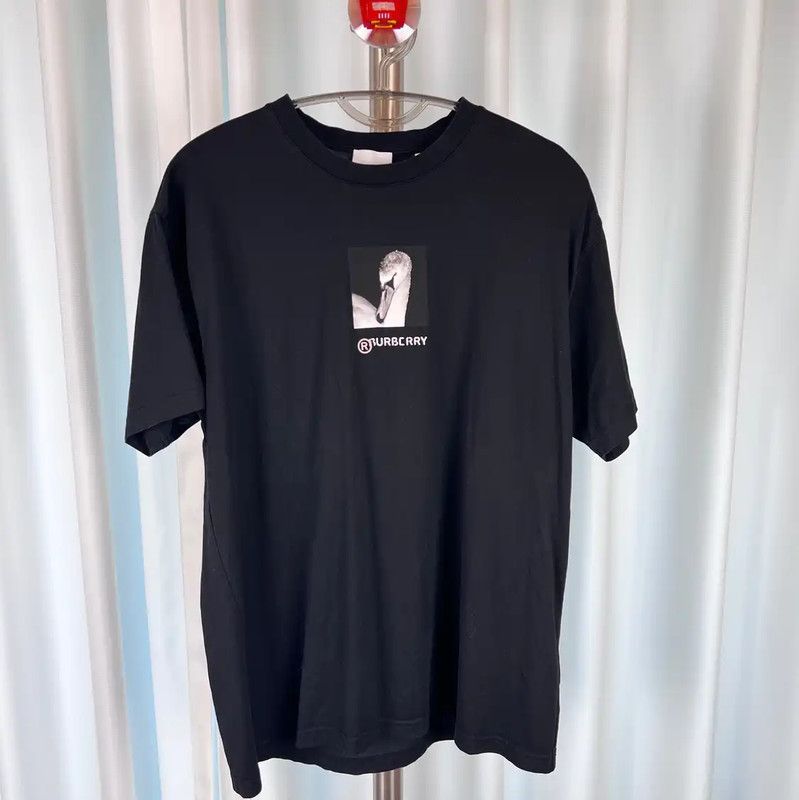 Burberry Burberry Black Cotton Men's T-Shirt Size US XS / EU 42 / 0 - 1 Thumbnail