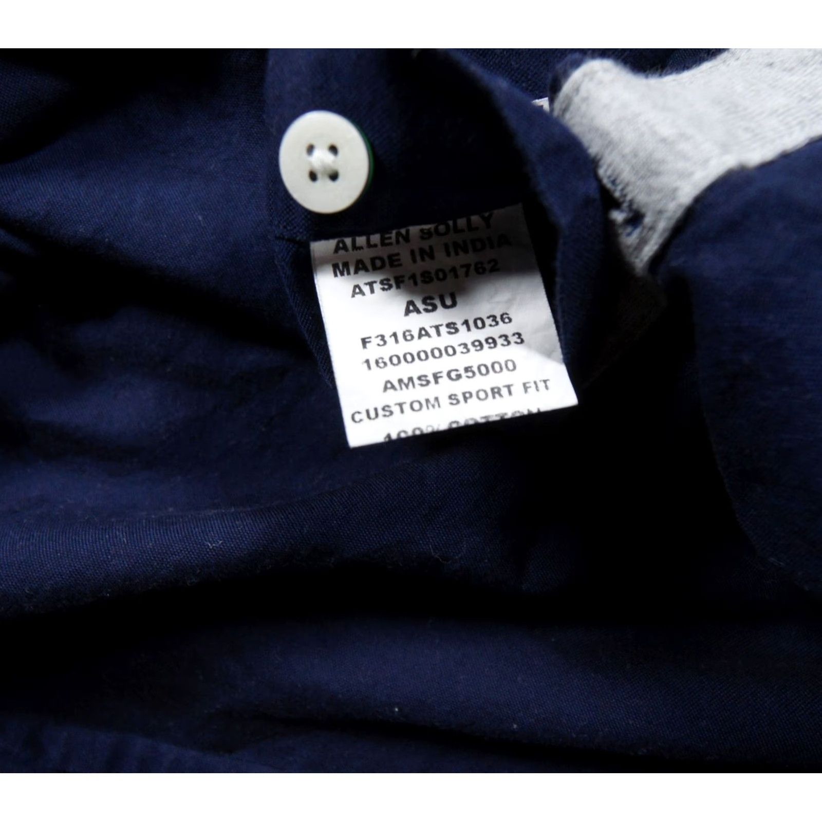 Vintage Solly Sport Shirt Mens 42 Blue Wimbledon Button Up Long Sleeve Custom Sport Fit Shirt Size US XL / EU 56 / 4 - 7 Thumbnail