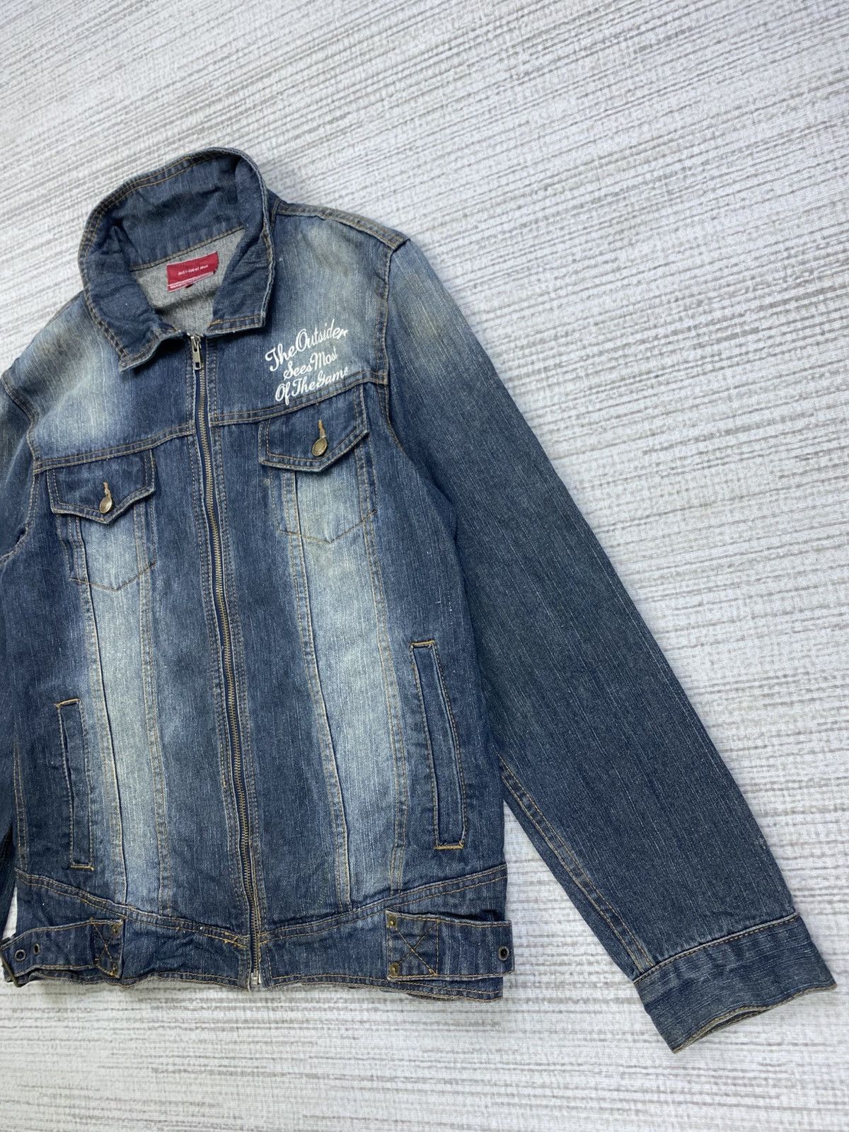 Hysteric Glamour × Japanese Brand × Vintage Vintage Anti Label Acid Wash Trucker Jacket Denim Size US M / EU 48-50 / 2 - 4 Thumbnail