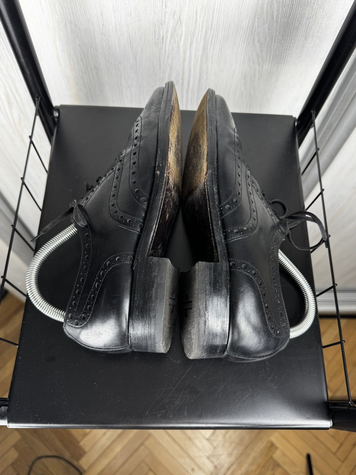 Grenson Grenson England Stanley Wingtip Brogue Oxford Black Leather Size US 7.5 / EU 40-41 - 9 Thumbnail