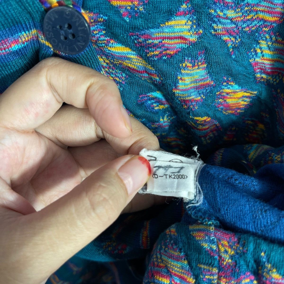 Missoni Vintage Missoni Patterned Knit Cardigan Jacket Italian Size M / US 6-8 / IT 42-44 - 6 Thumbnail