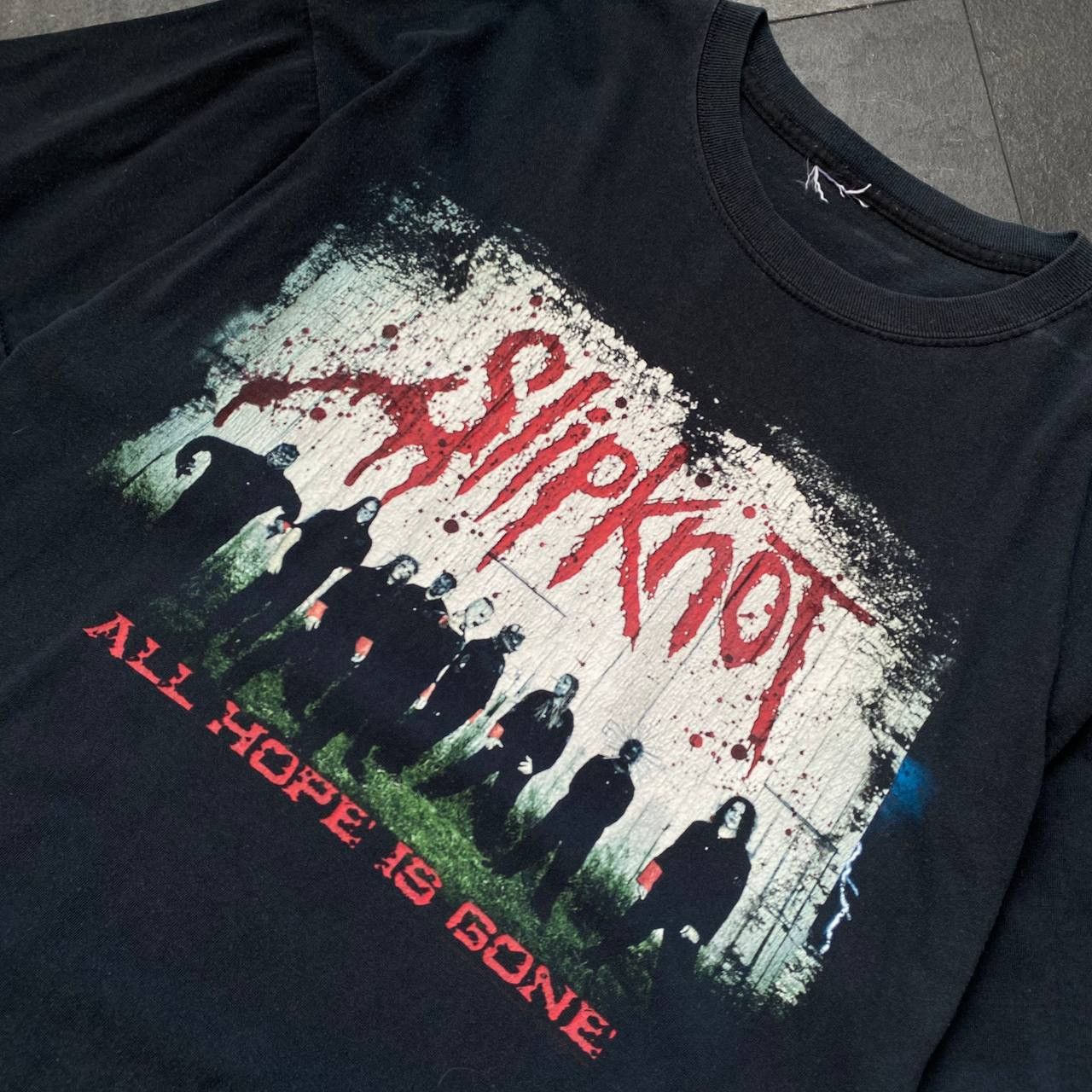 Band Tees × Vintage Vintage big logo slipknot tee shirts all hope is gone Size US XL / EU 56 / 4 - 2 Thumbnail