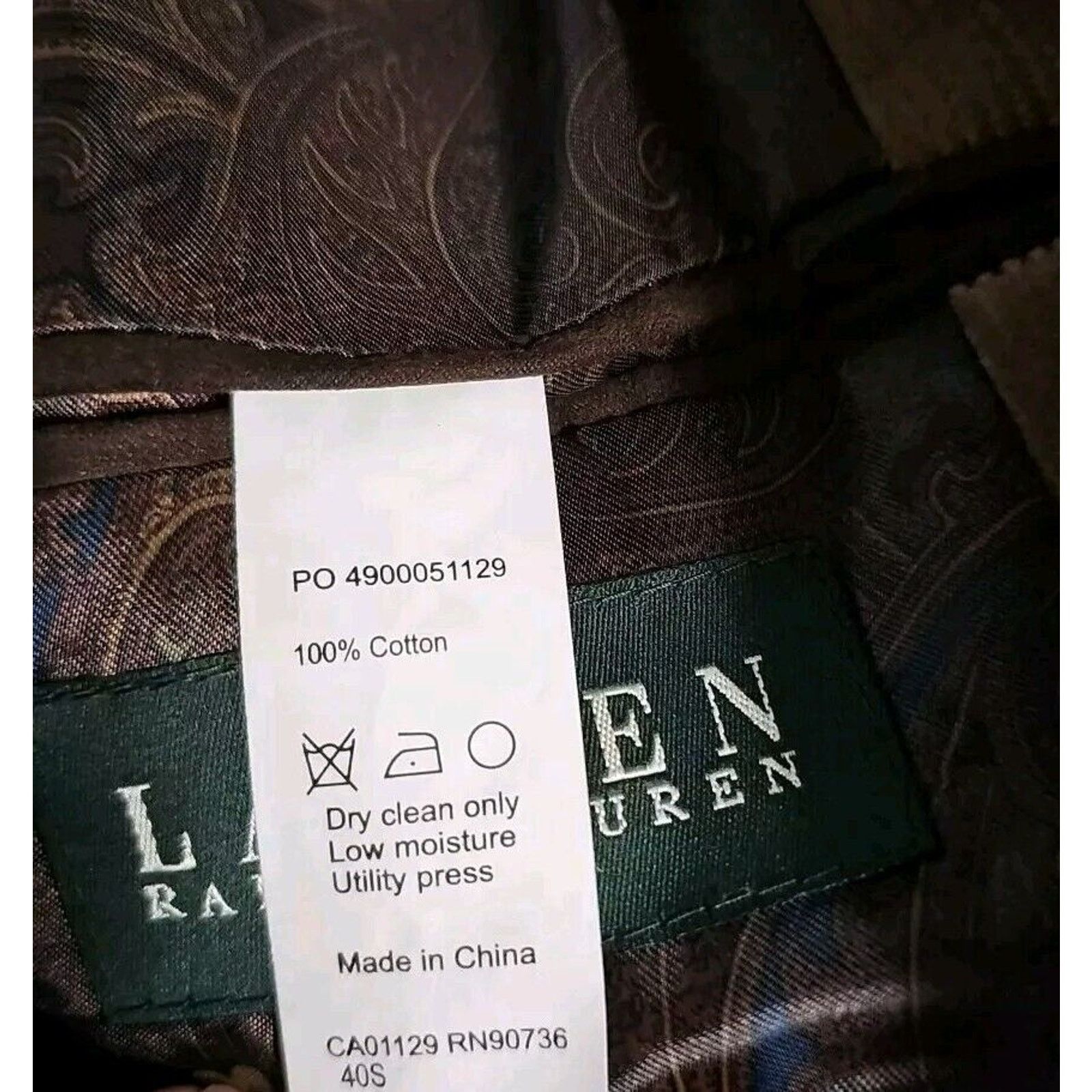 Lauren Ralph Lauren Lauren Ralph Lauren Corduroy Blazer 40S Sports Elbow Patch Size US XXS / EU 40 - 11 Thumbnail