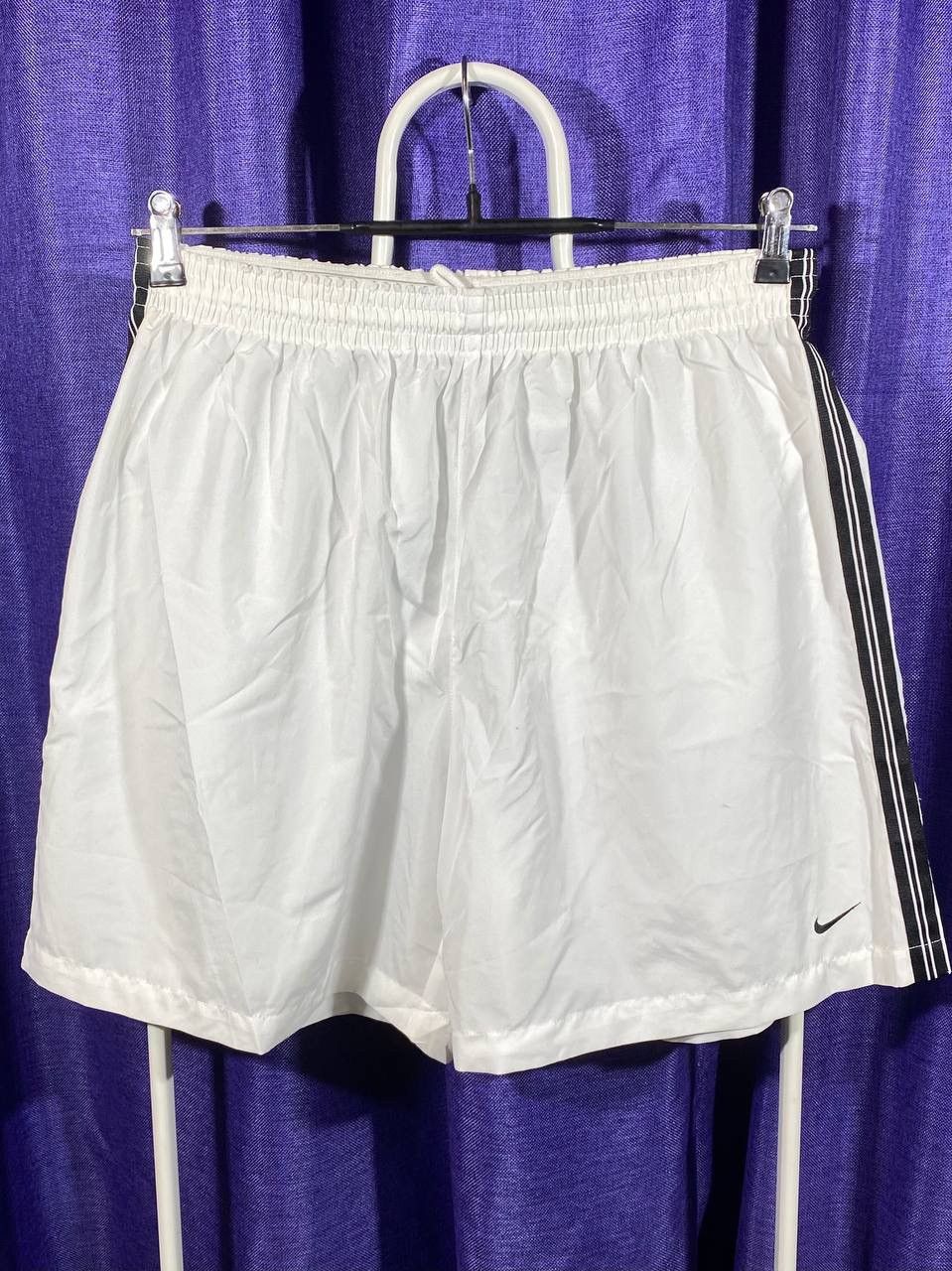 Nike × Vintage Nike Vintage Nylon White Y2K Shorts Size US 36 / EU 52 - 1 Thumbnail