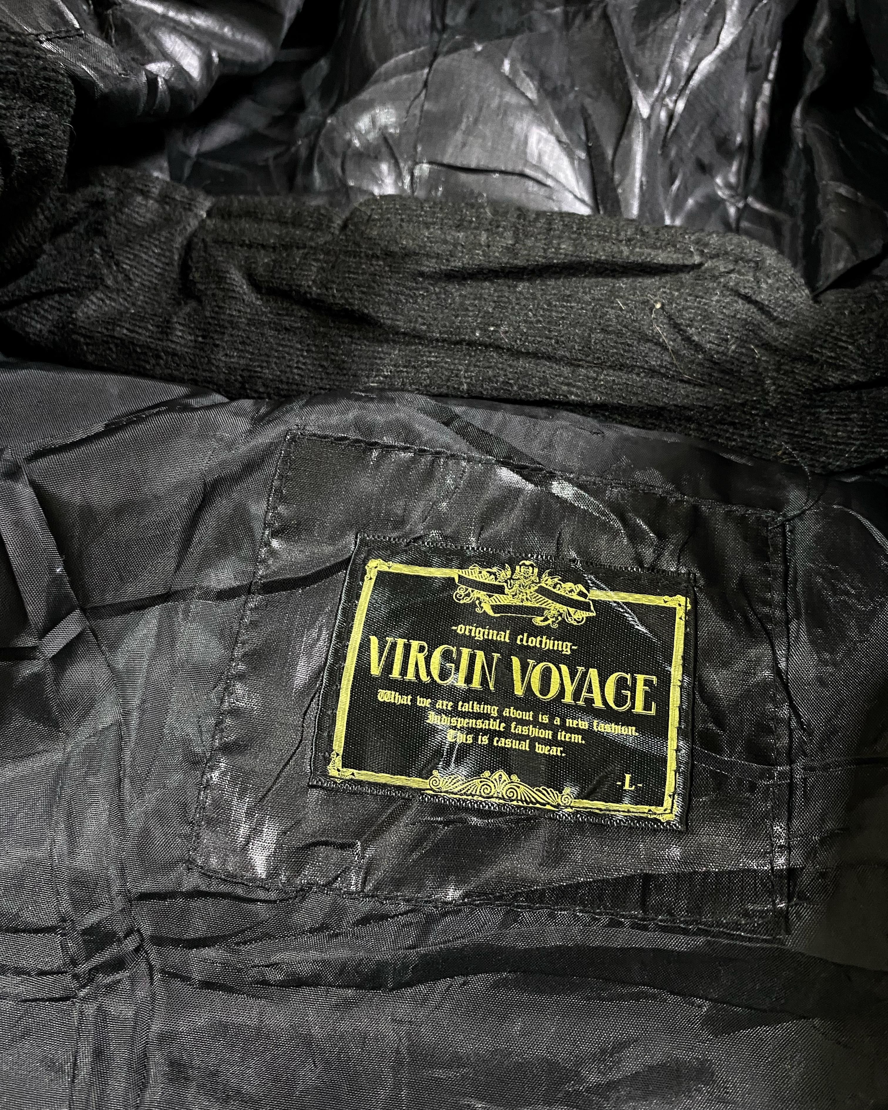 Japanese Brand 2000s Virgin Voyage Fur Puffer Down Hodded y2k Lgb Ifsix Size US L / EU 52-54 / 3 - 5 Thumbnail