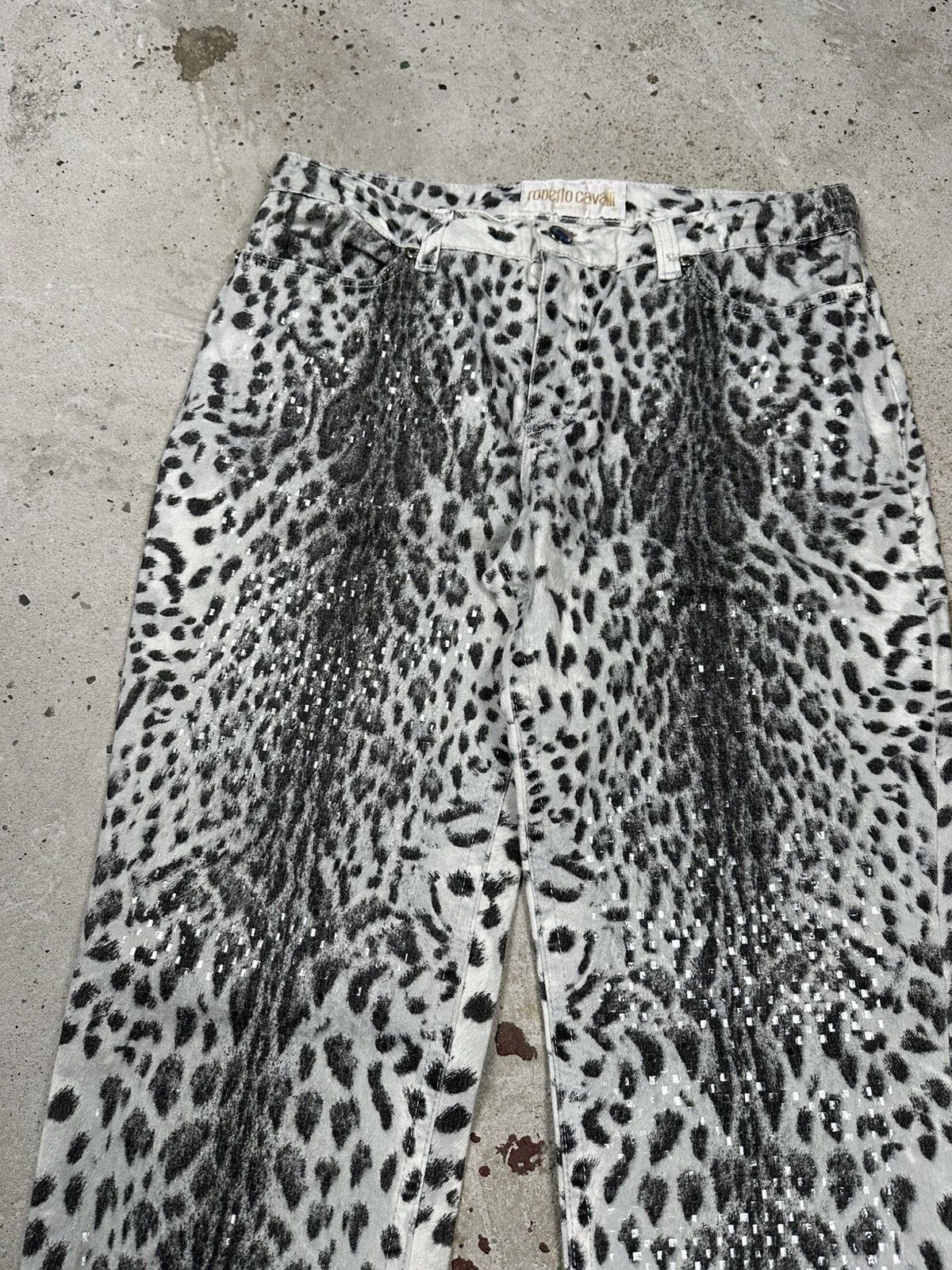 Roberto Cavalli Vintage SS2000 Roberto Cavalli Leopard Skin Print Pants Size 25" / US 0 / IT 36 - 7 Thumbnail