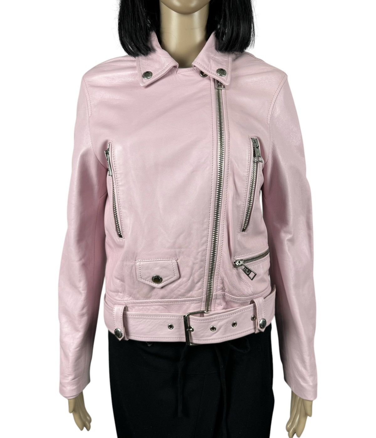 Gaelle Paris Gaelle Paris Genuine Leather Biker Jacket size 42 Size M / US 6-8 / IT 42-44 - 8 Thumbnail