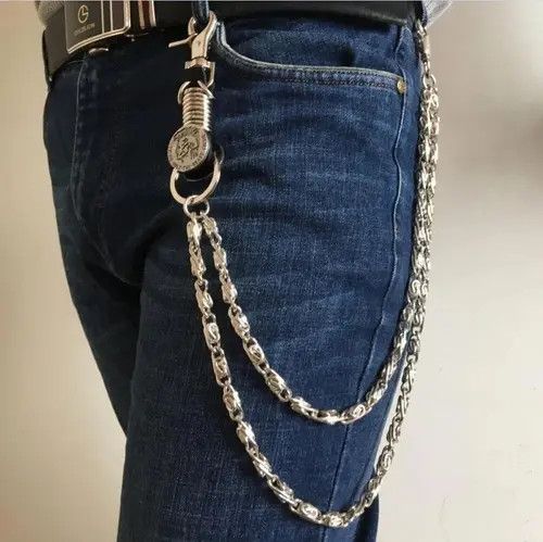 VIBE Gothic Rock Pants Trousers Jean Wallet Key Size ONE SIZE - 5 Thumbnail