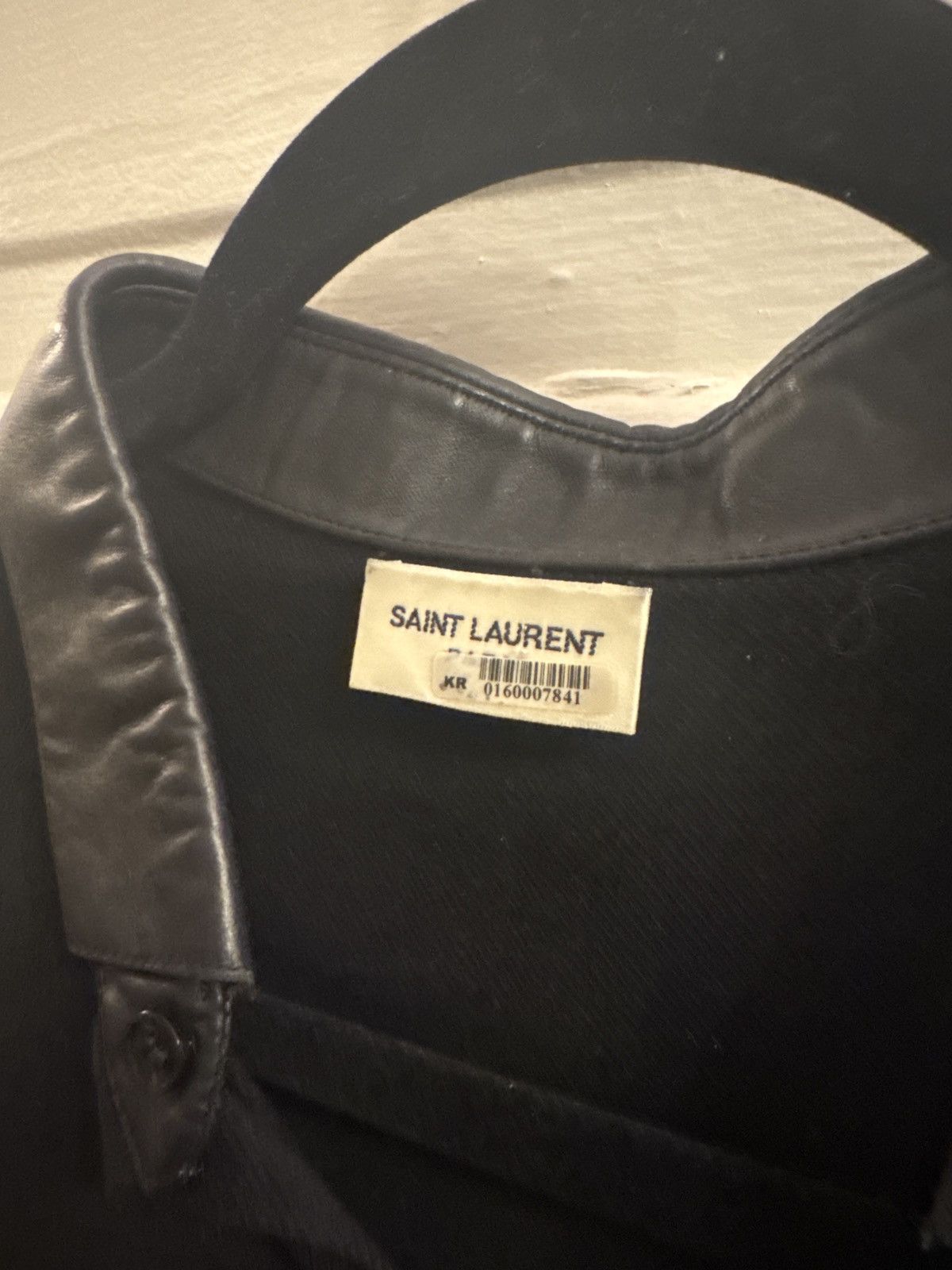 Saint Laurent Paris Saint Laurent Paris calfskin polo Size US L / EU 52-54 / 3 - 4 Thumbnail