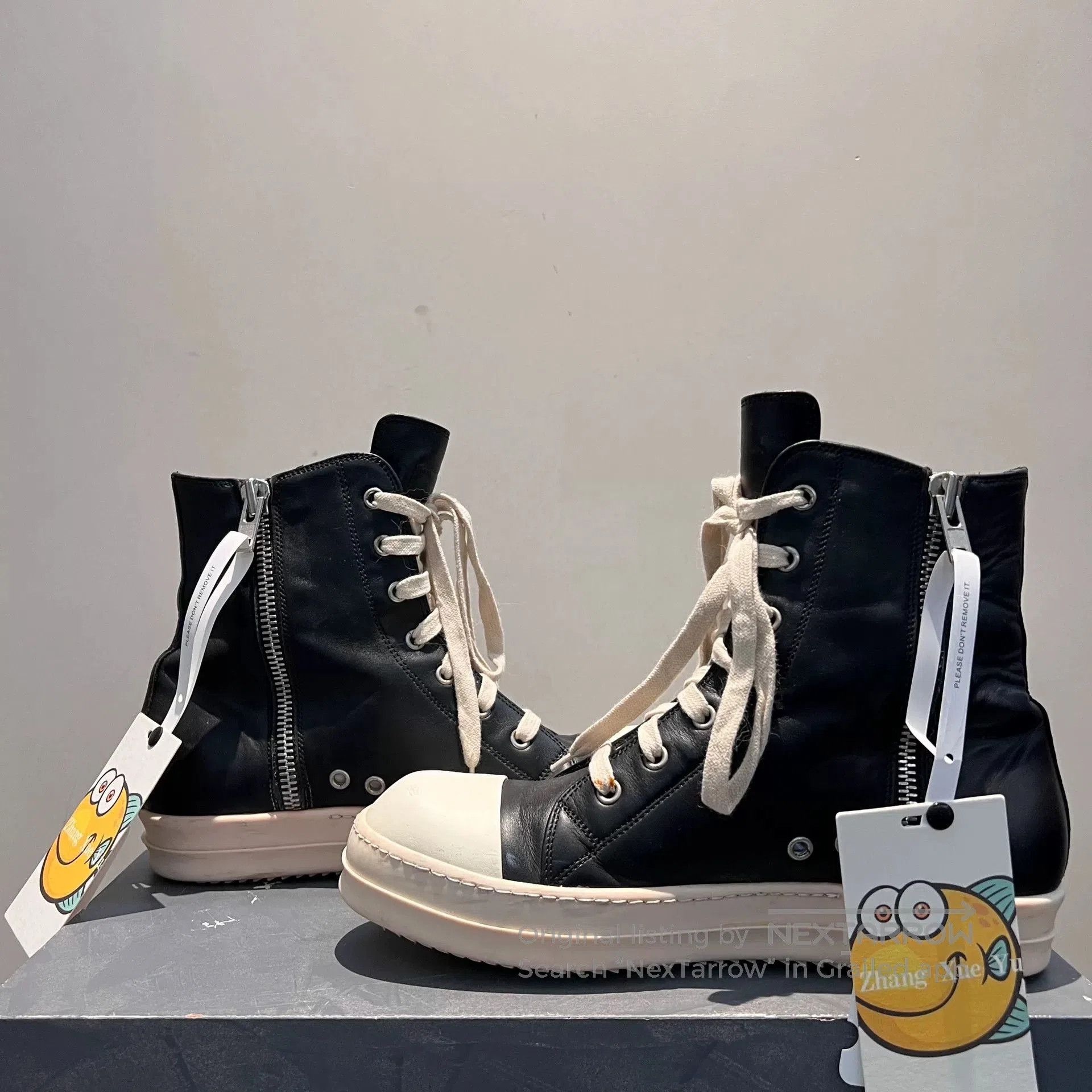 Rick Owens rick owens leather high. Size US 5 / EU 37 - 4 Thumbnail