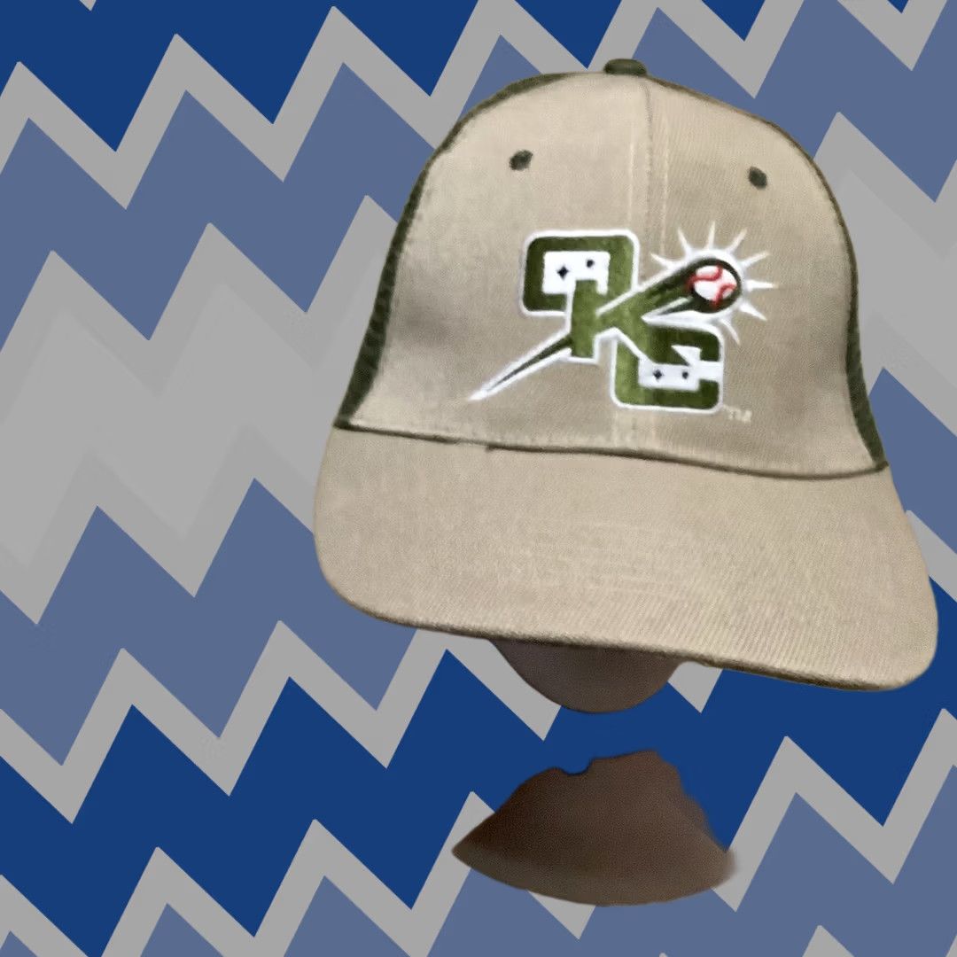 Vintage OKC Comets Army Green Trucker Hat Adult One Size Adjustable Men Green Hat Size ONE SIZE - 1 Thumbnail