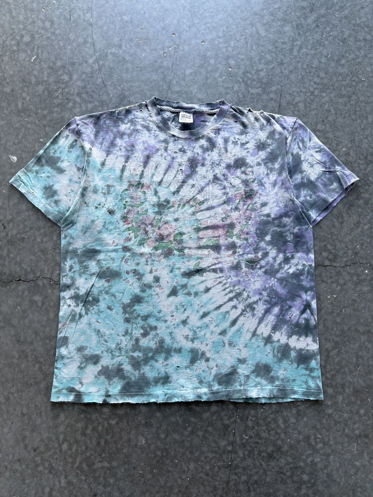 Band Tees Vintage 90s Thrashed Grateful Dead Tee Size US XL / EU 56 / 4 - 2 Thumbnail